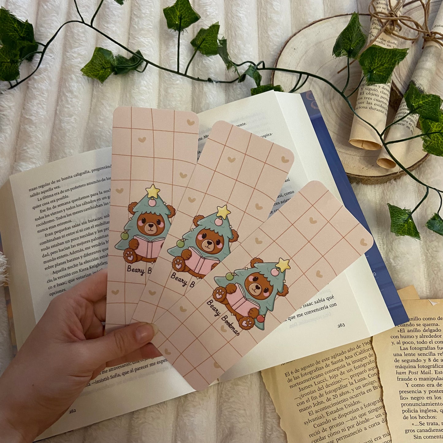 Marcapáginas beary bookmas