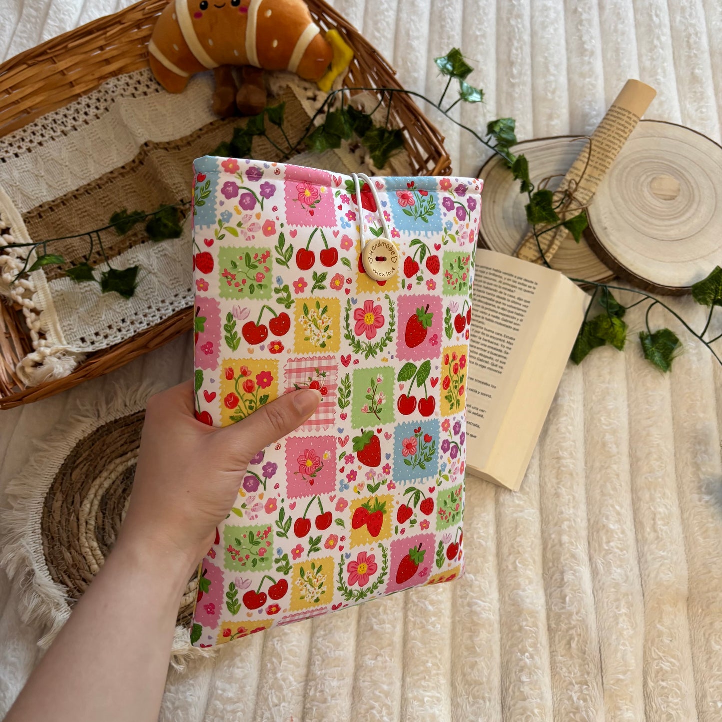 Funda literaria mix primaveral