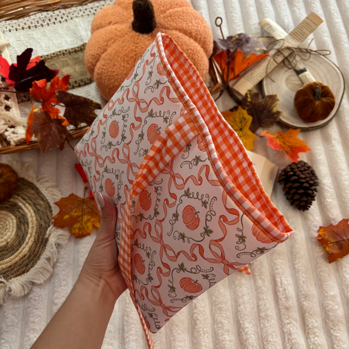 Funda literaria cute pumpkin