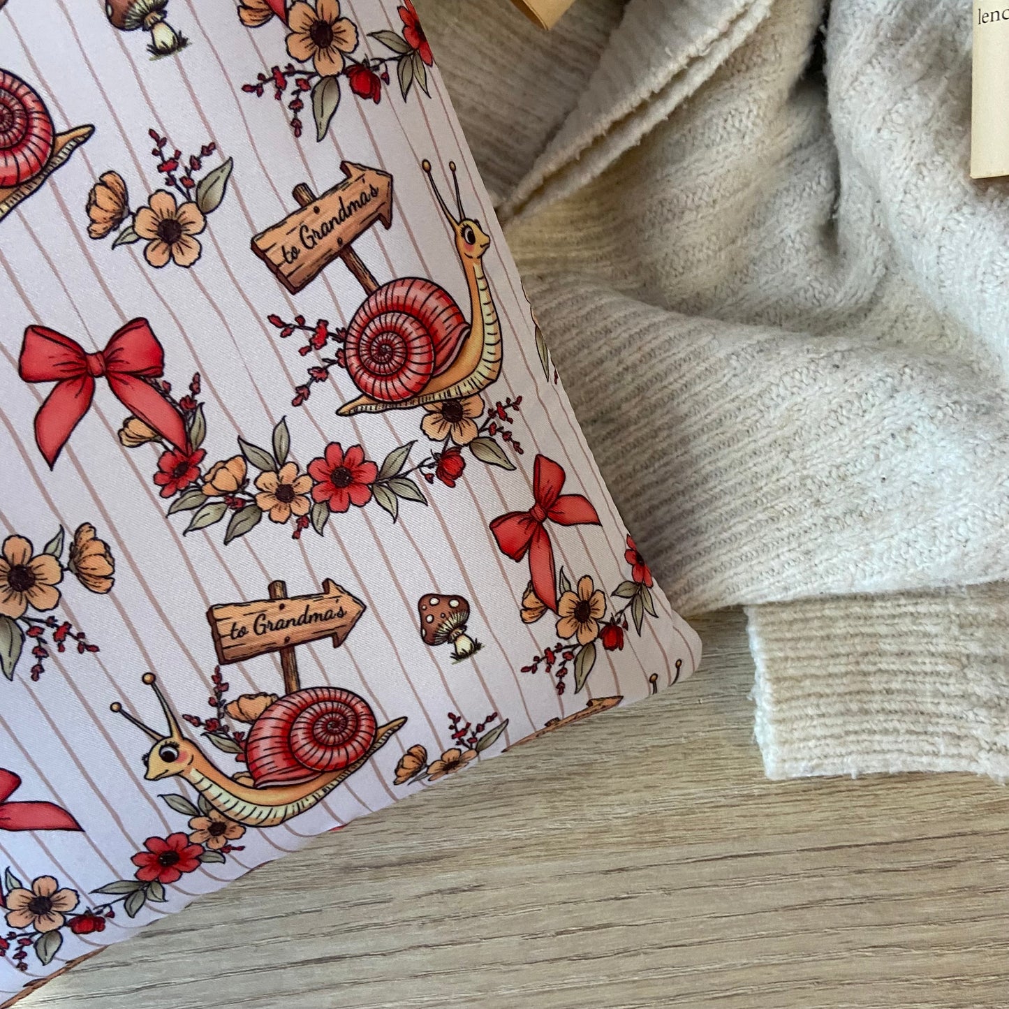 Funda literaria caracoles outlet