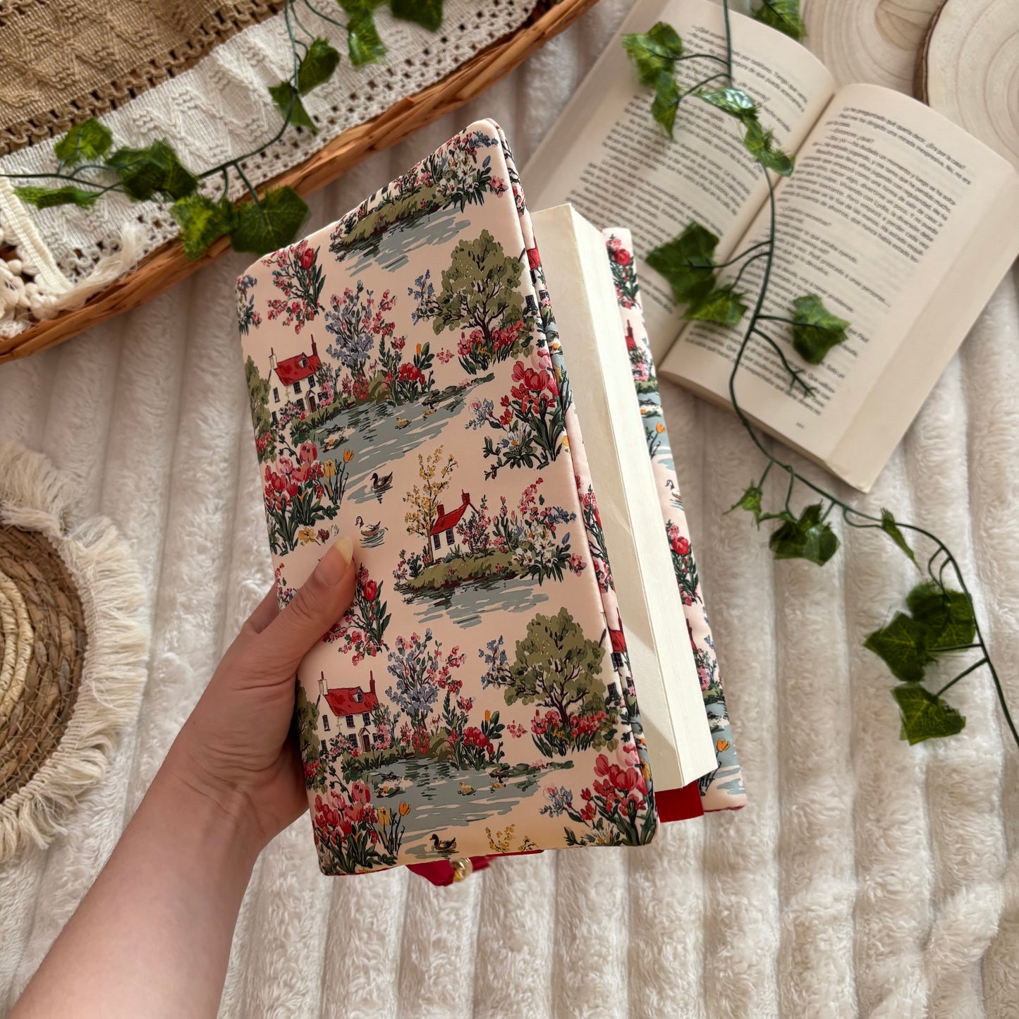 Funda ajustable pueblo primaveral