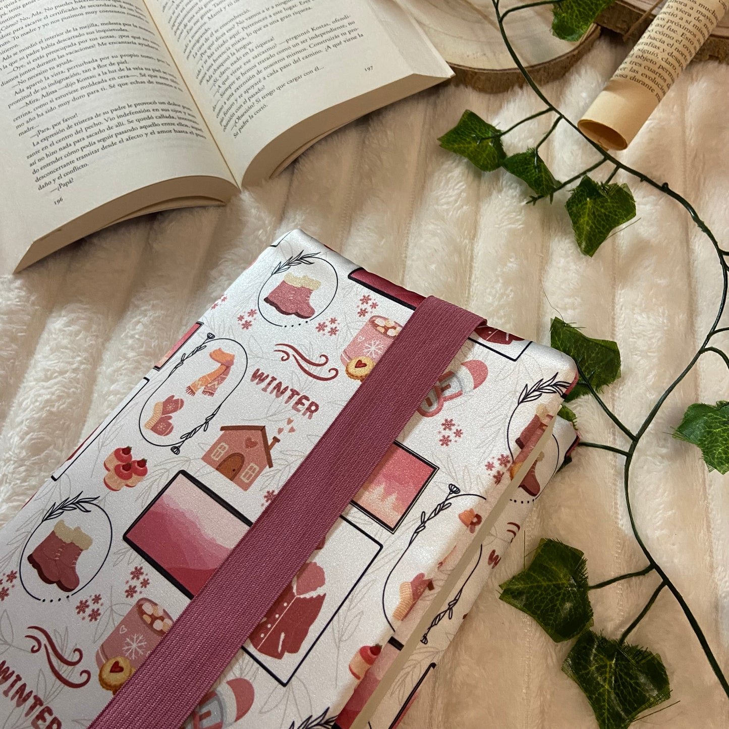 Funda ajustable hello pink winter