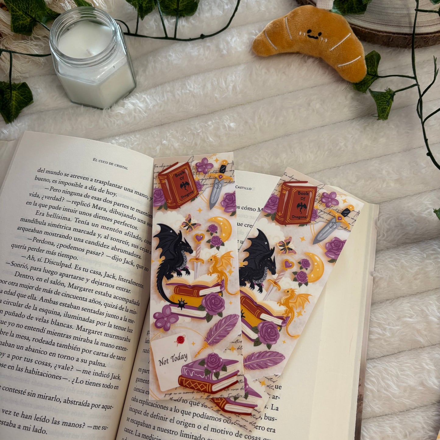 Pack 5 marcapáginas dragones