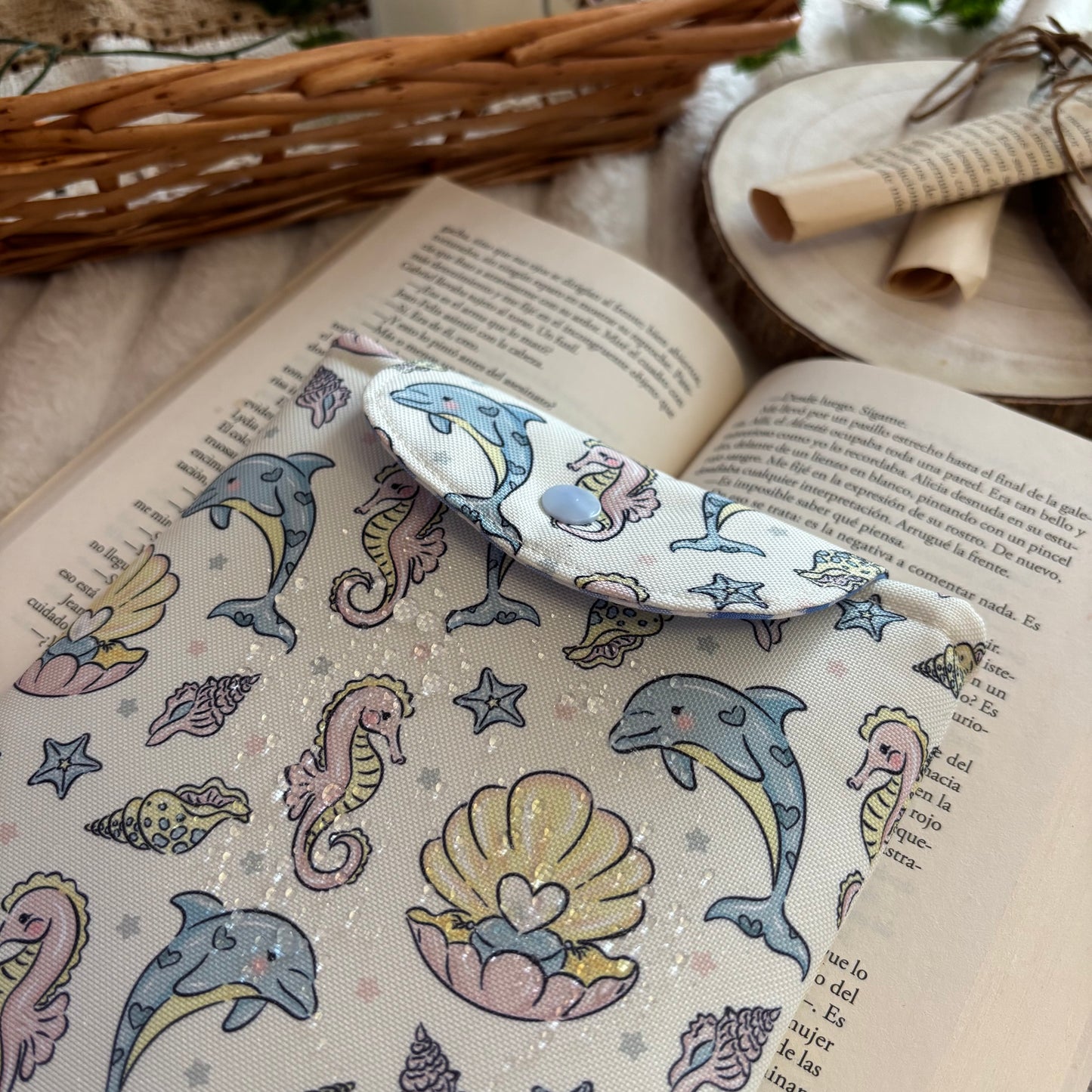 Funda kindle/kobo libra colour mar de perlas impermeable