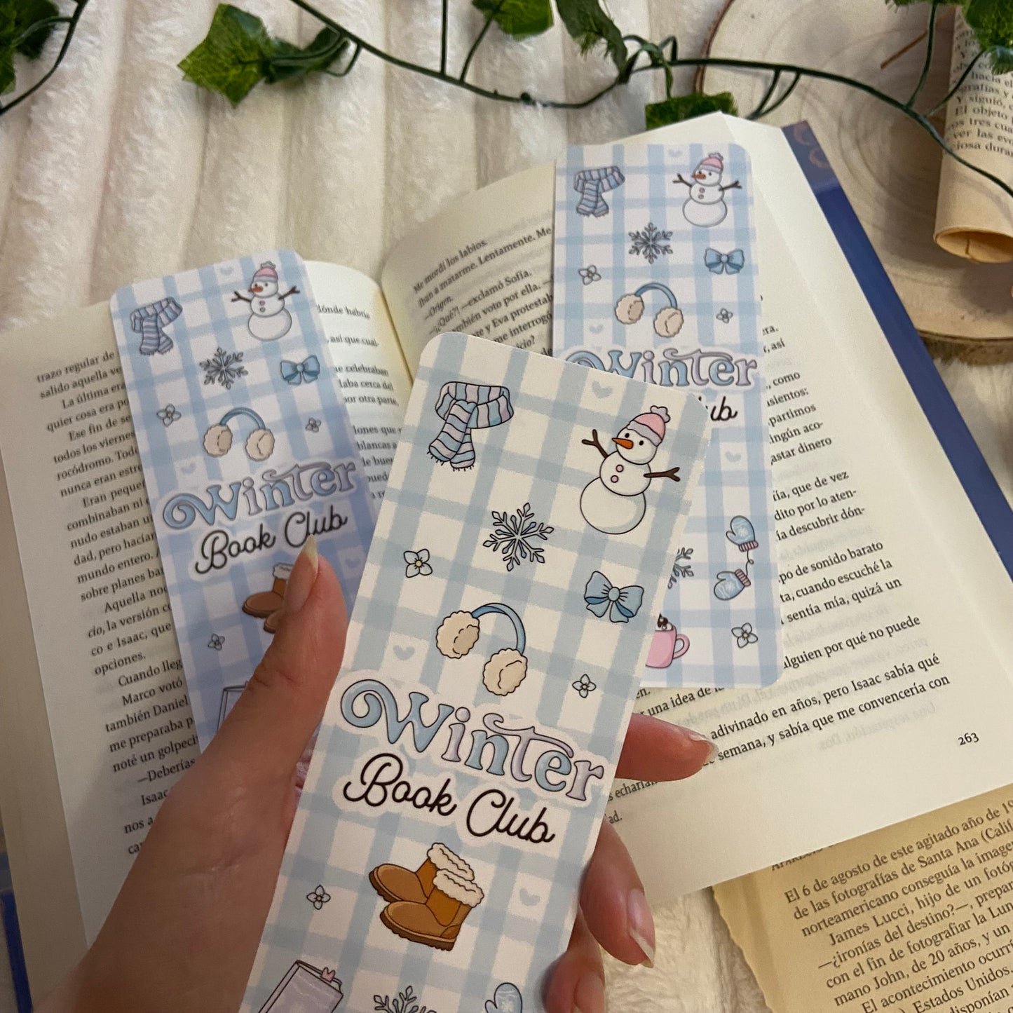 Marcapáginas Winter bookclub