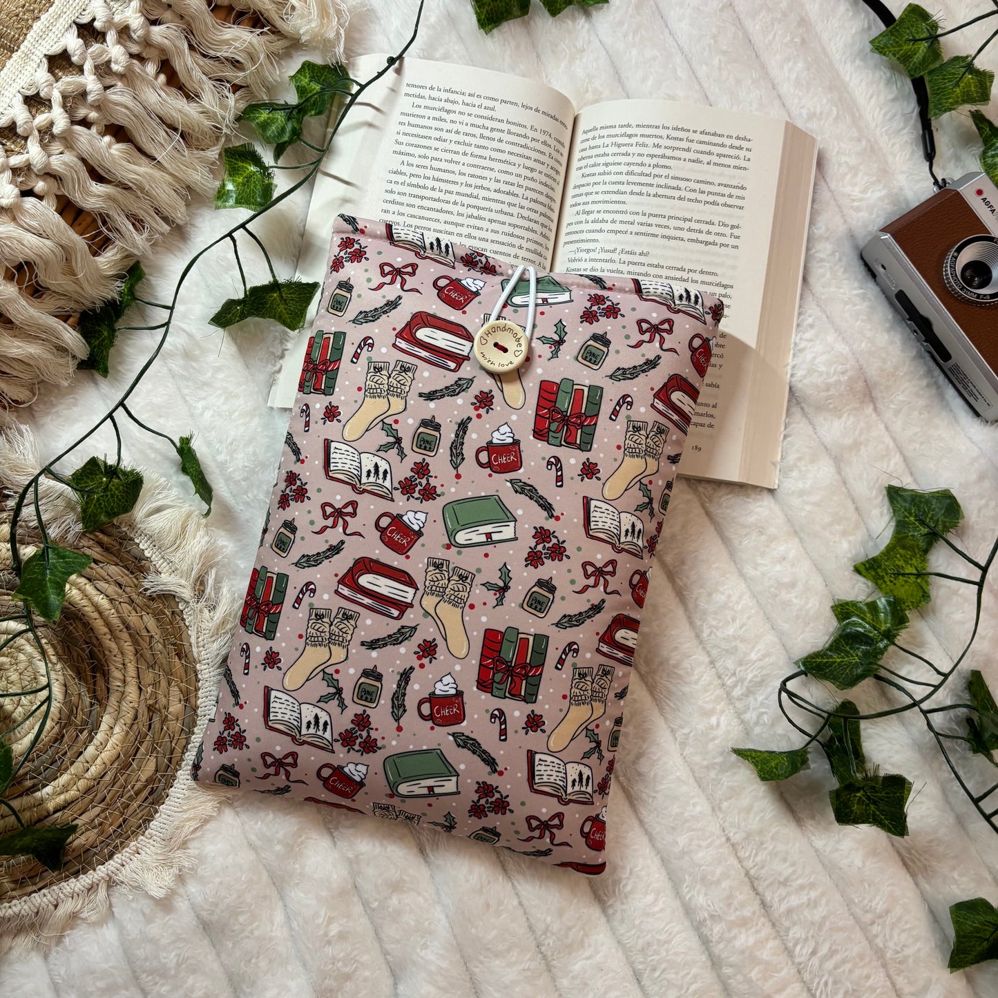 Funda literaria hello winter and Christmas outlet