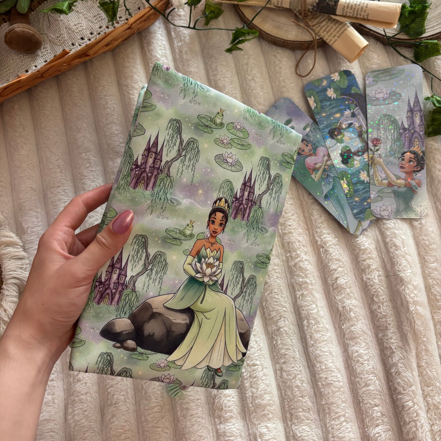 Funda ajustable Tiana y el sapo impermeable