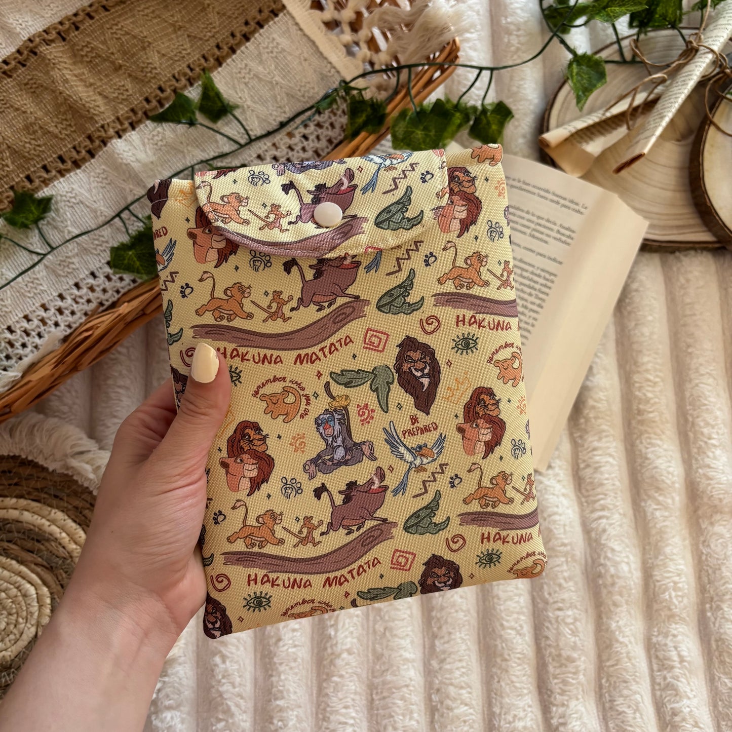 Funda kindle/kobo Rey León impermeable