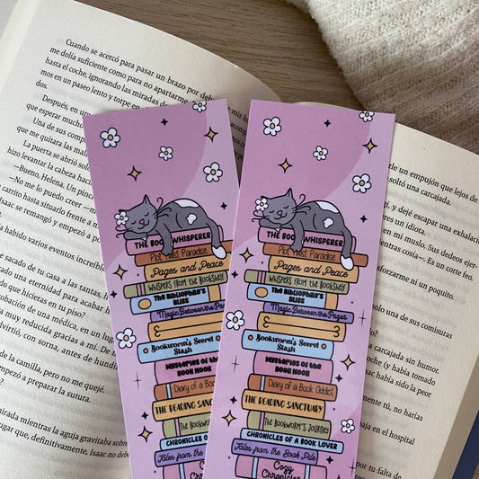 Marcapáginas cat booklover