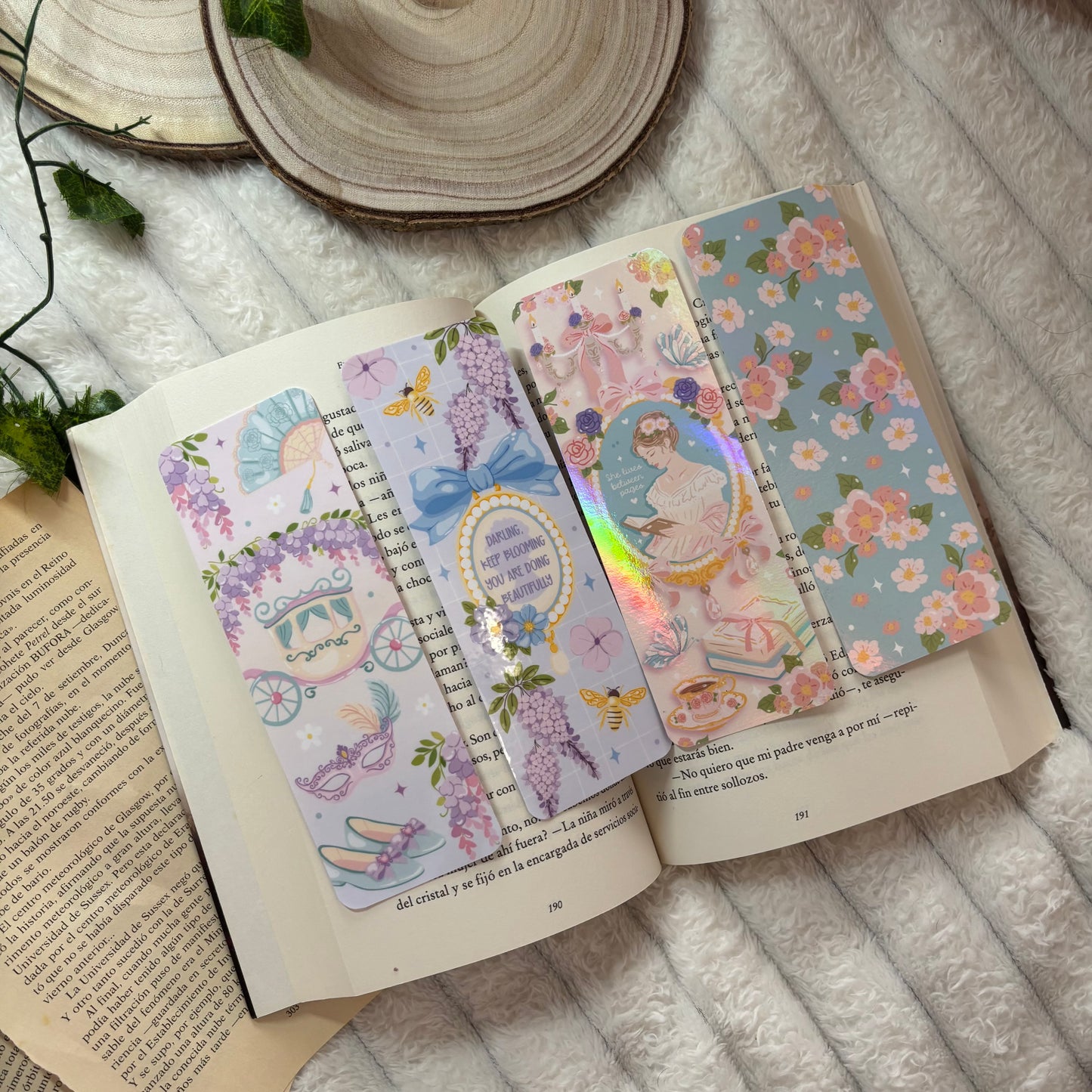 Pack 4 marcapáginas Bridgerton