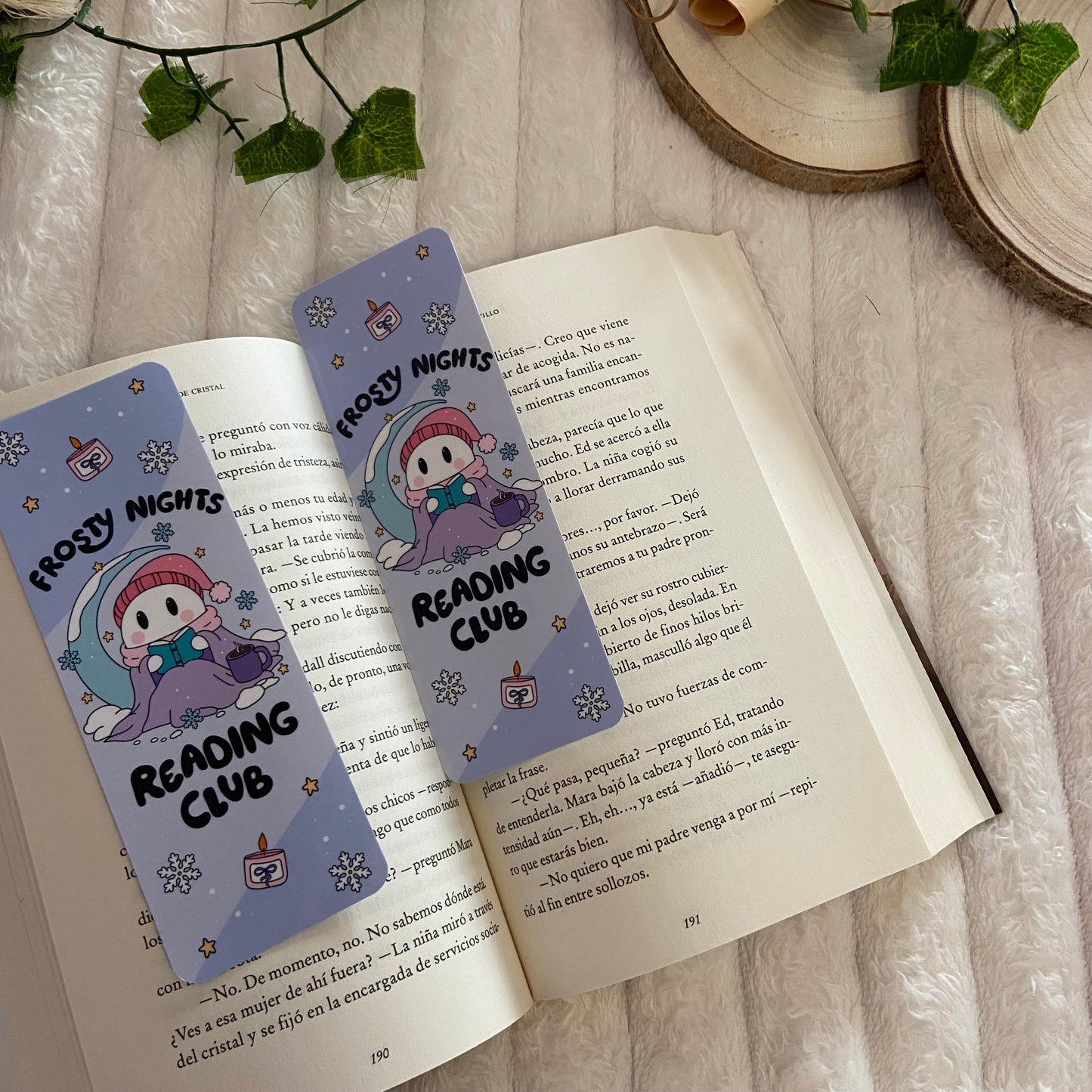 Marcapáginas Frosty nights reading club