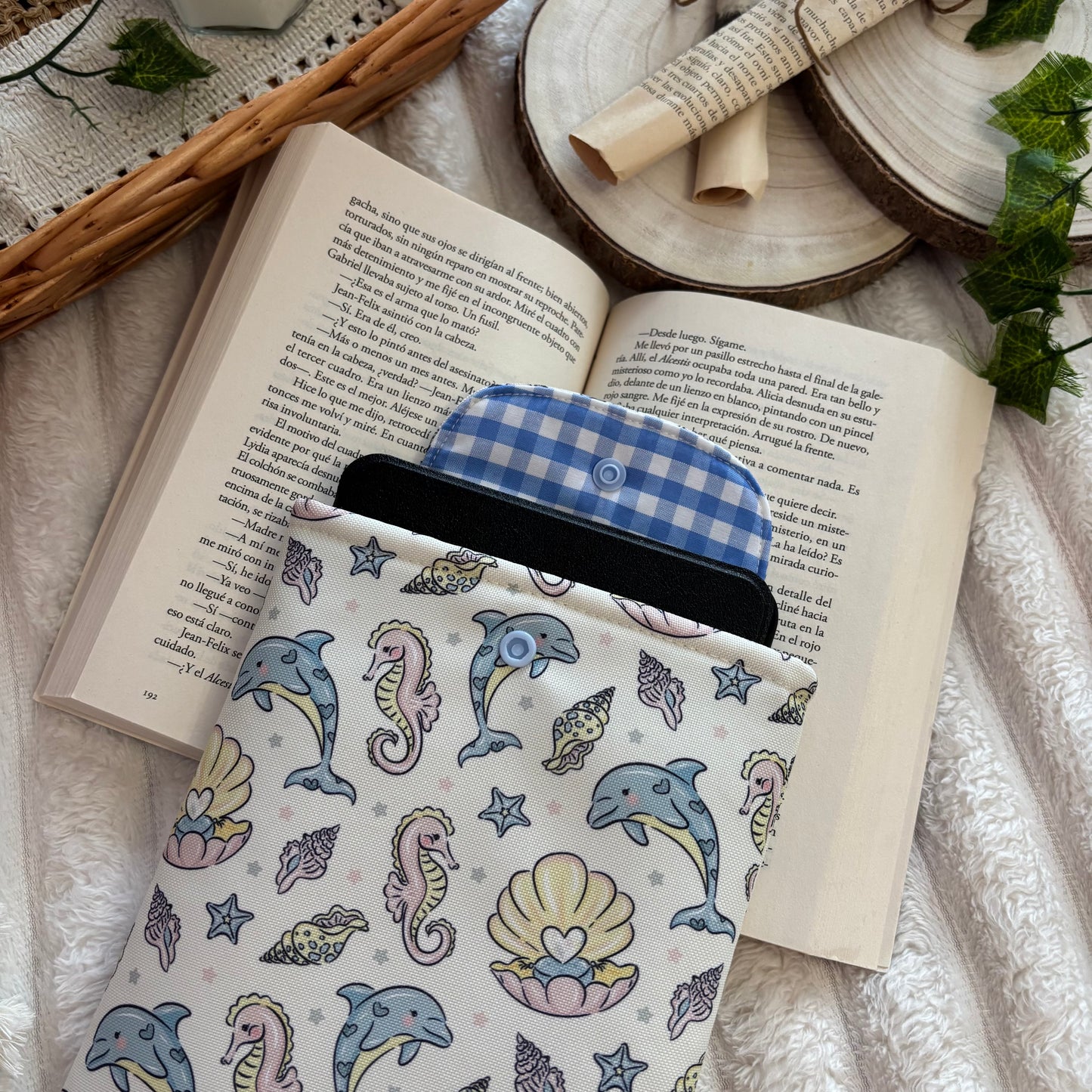 Funda kindle/kobo libra colour mar de perlas impermeable