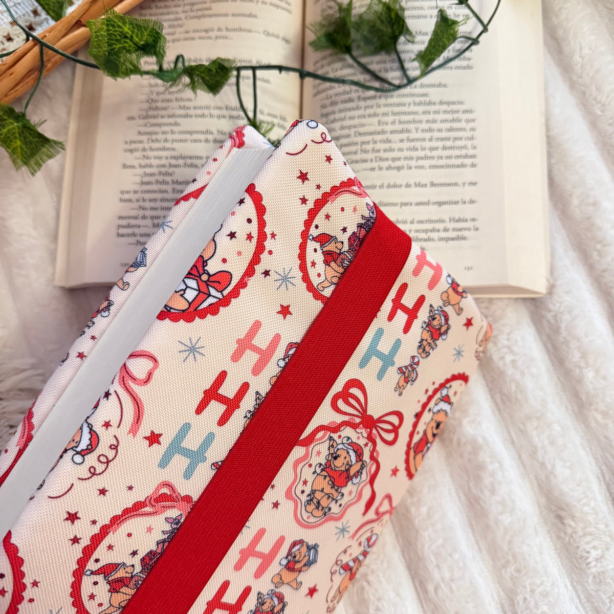 Funda ajustable Winnie navideño impermeable