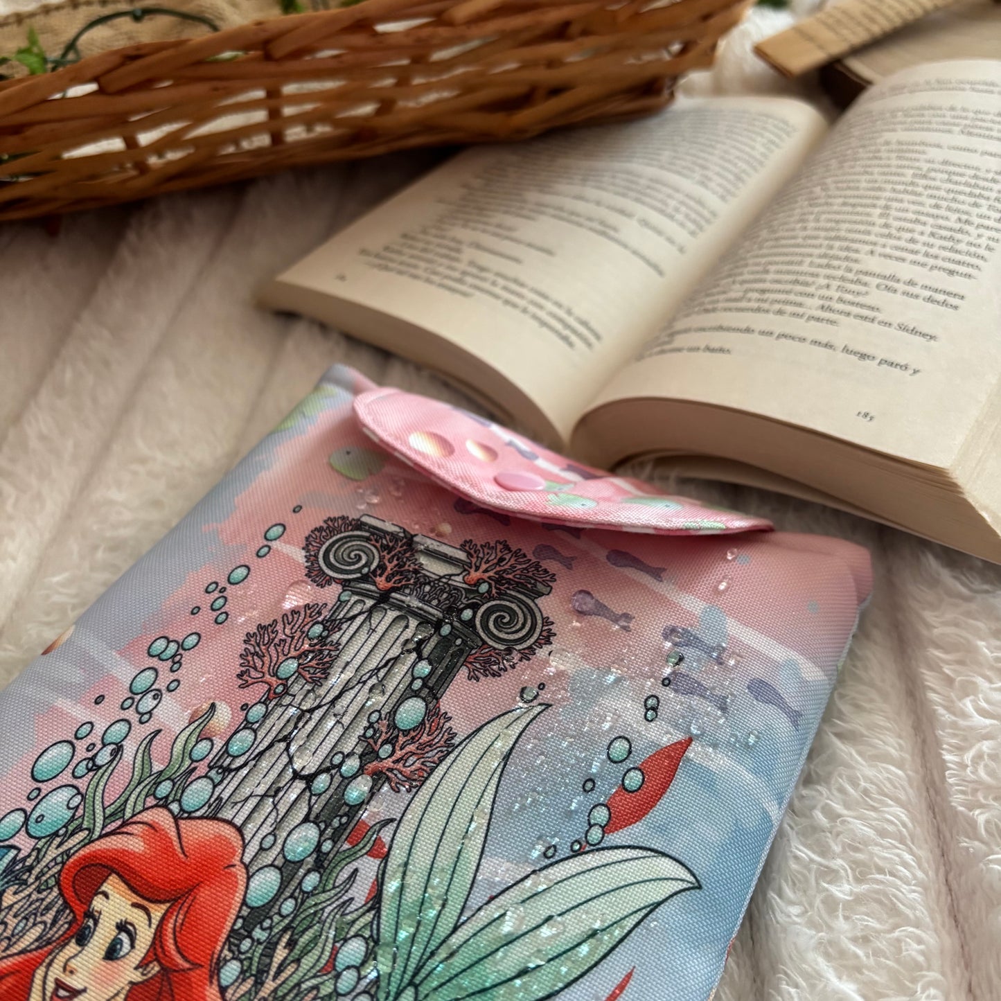 Funda kindle/kobo libra colour La sirenita under the sea impermeable