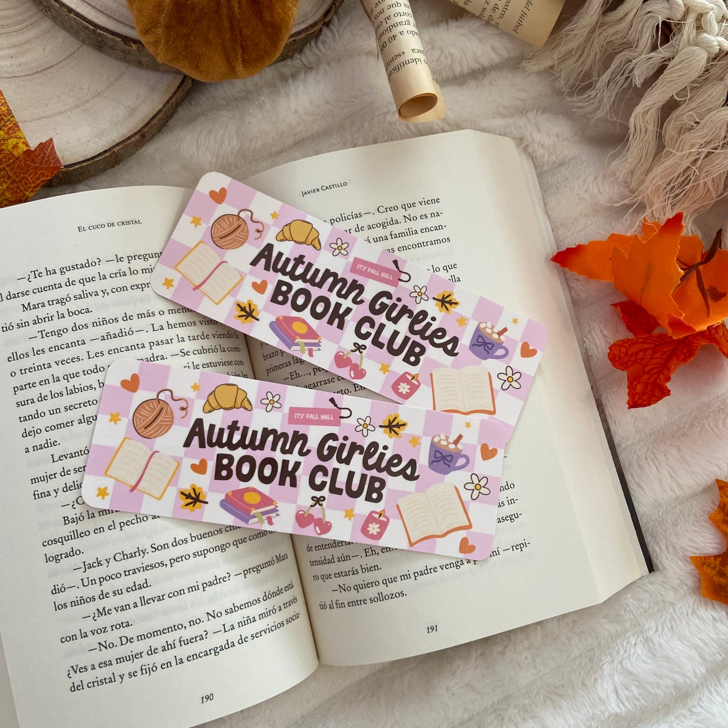 Marcapáginas Autumn girlies bookclub