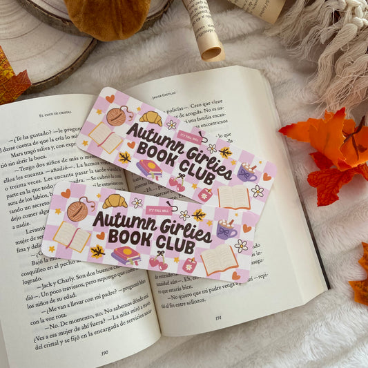 Marcapáginas Autumn girlies bookclub