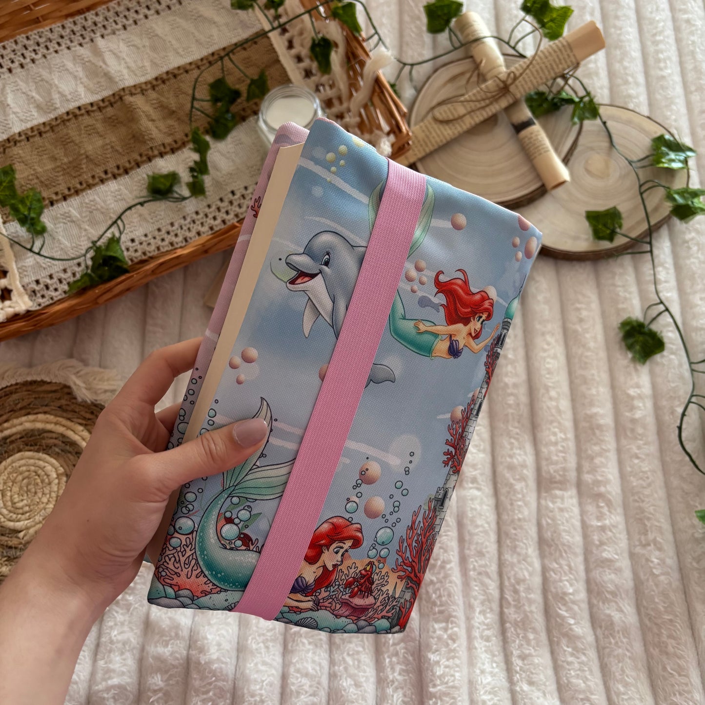 Funda ajustable La sirenita under the sea impermeable