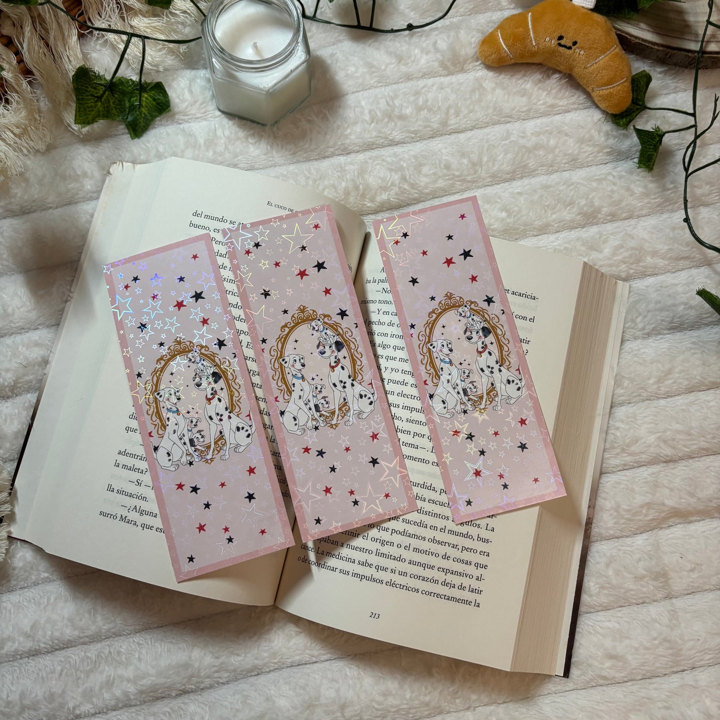 Marcapáginas 101 Dálmatas holográfico