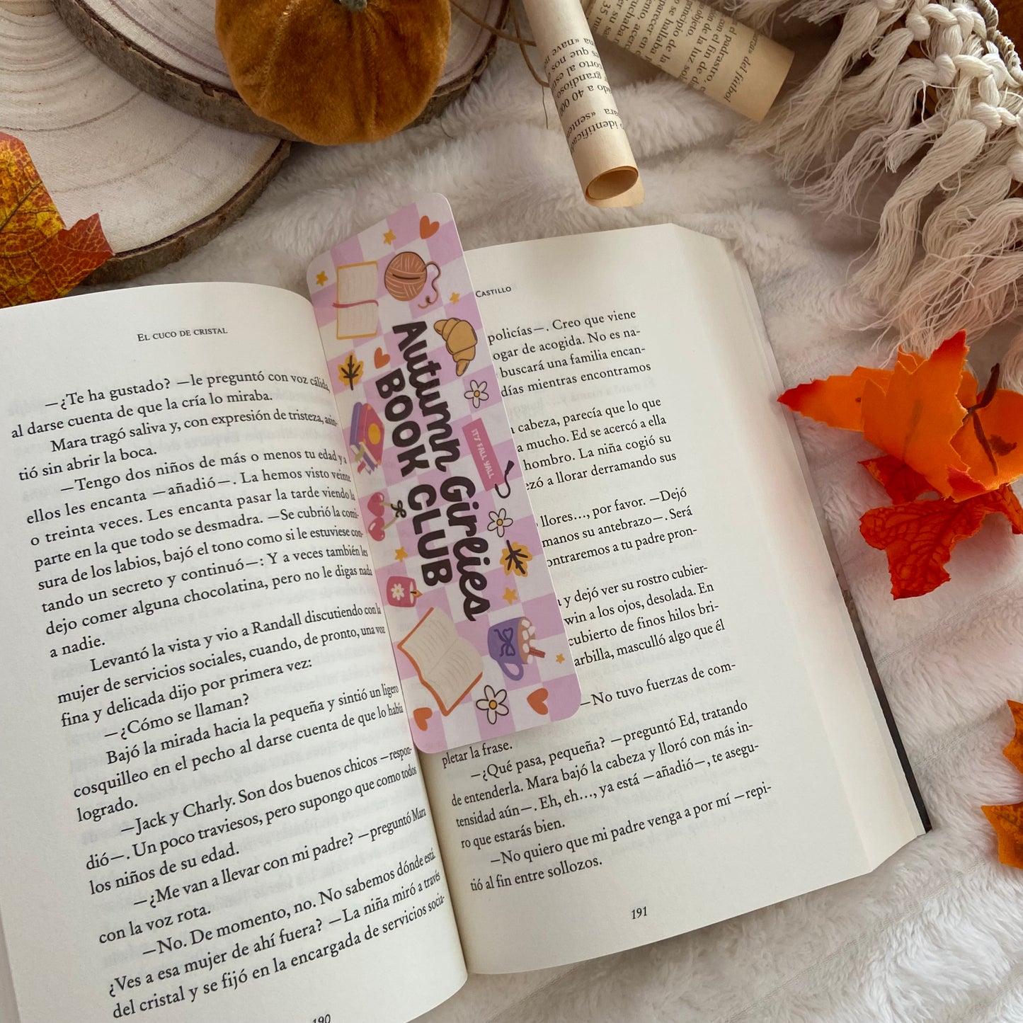 Marcapáginas Autumn girlies bookclub