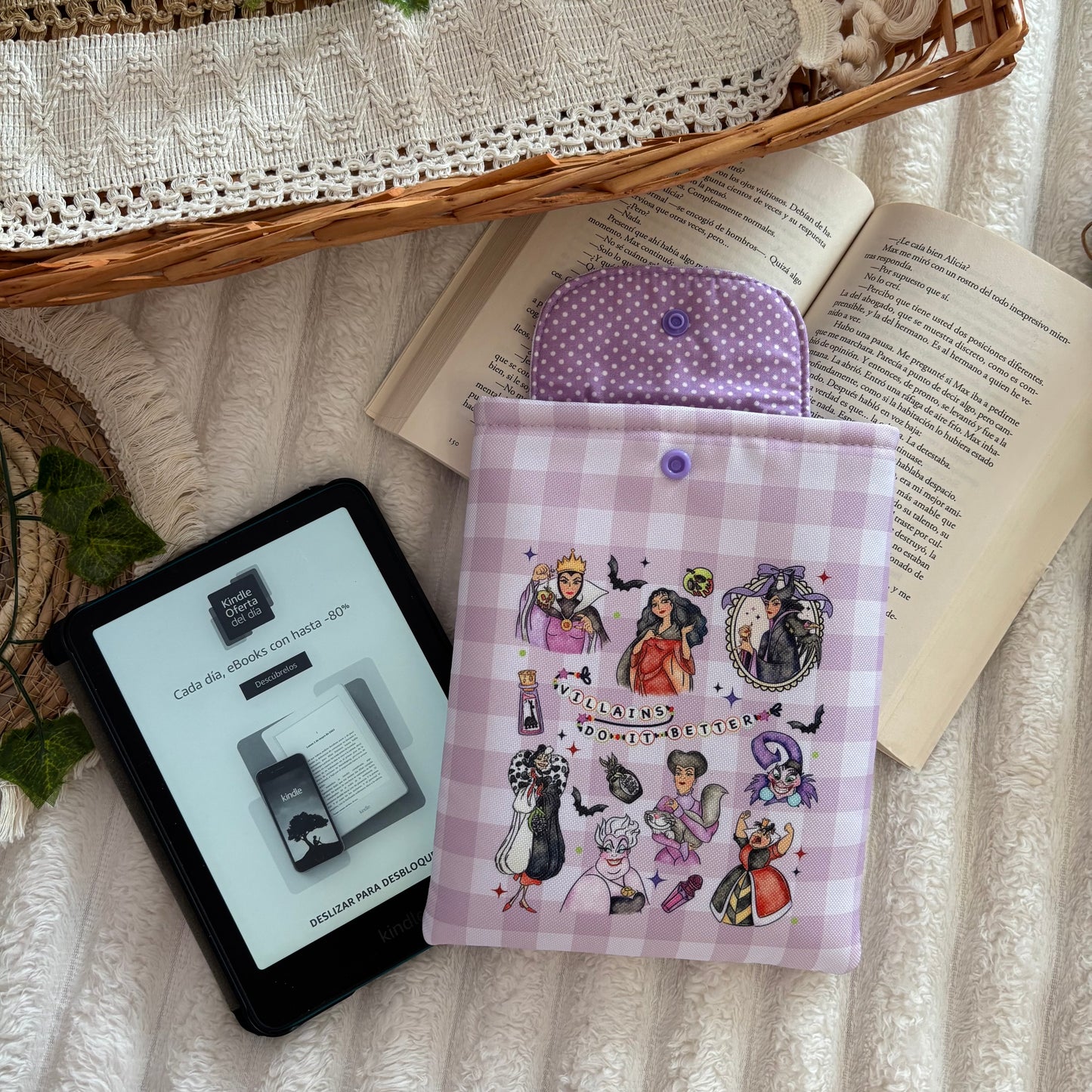 Funda kindle/kobo villanas impermeable