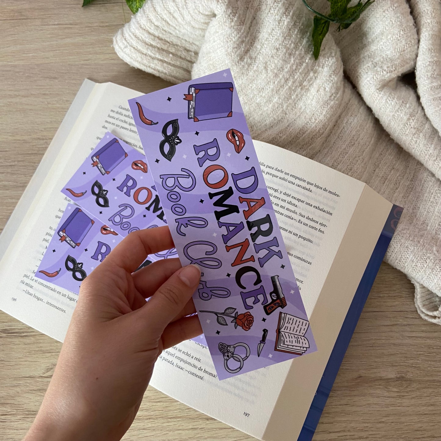Marcapáginas Dark romance book club