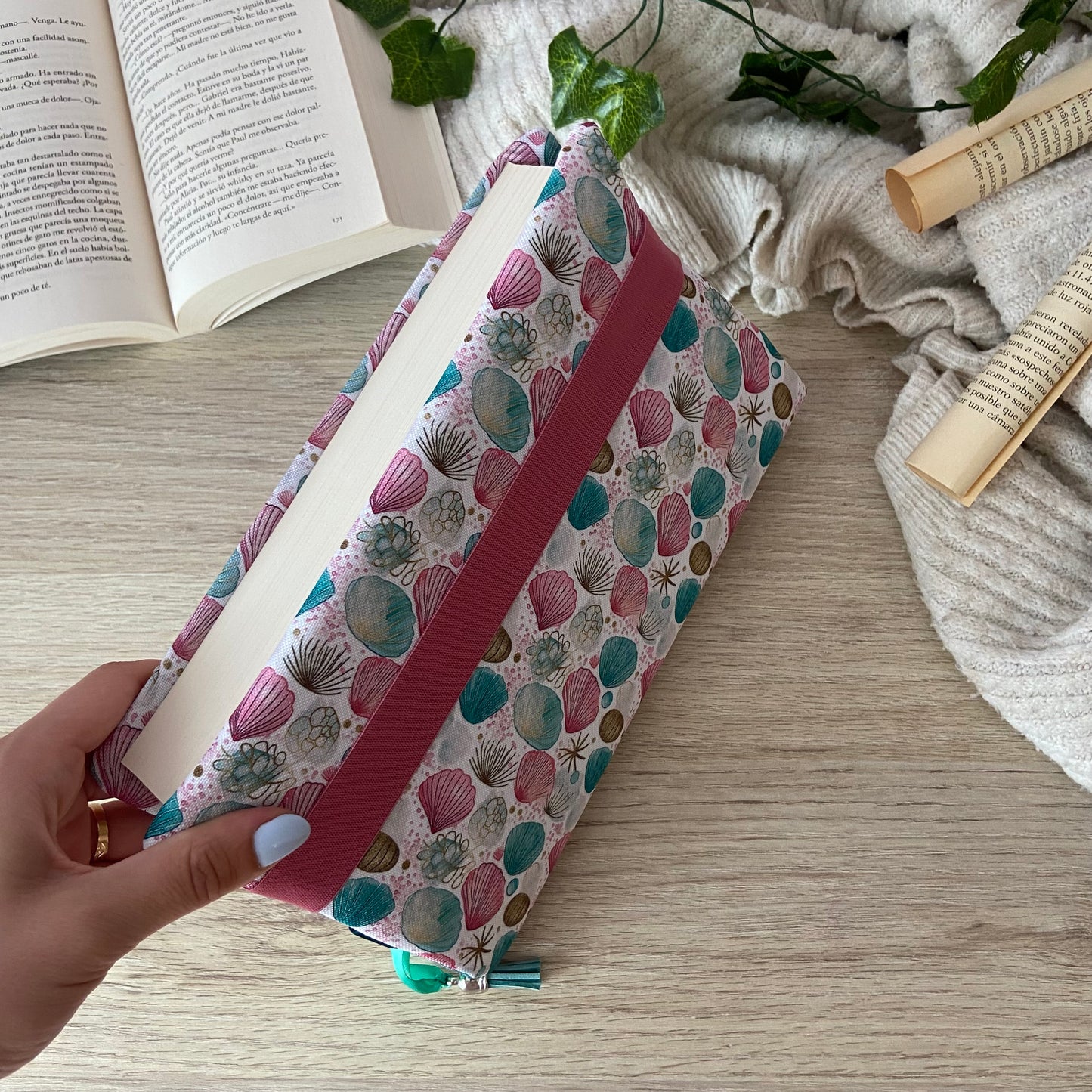 Funda ajustable conchas marinas impermeable