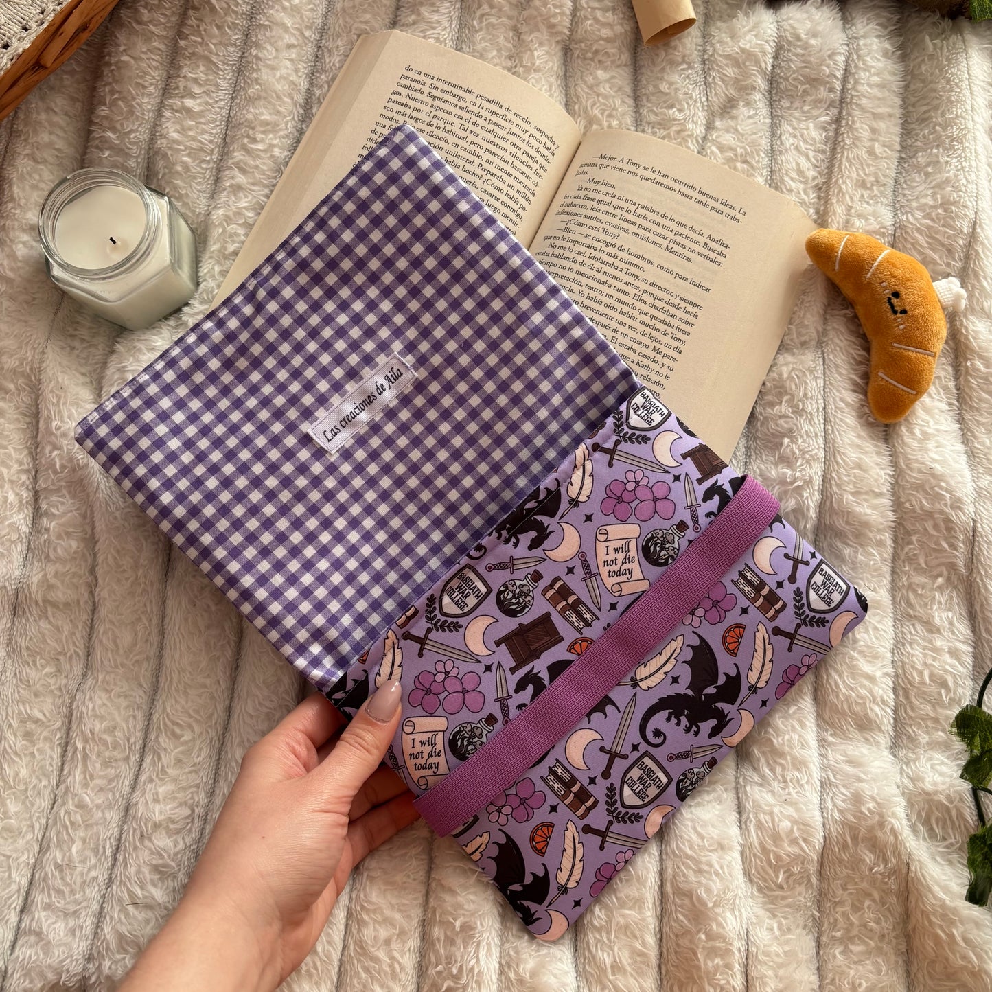 Funda de solapas para ebook Basgiath war college