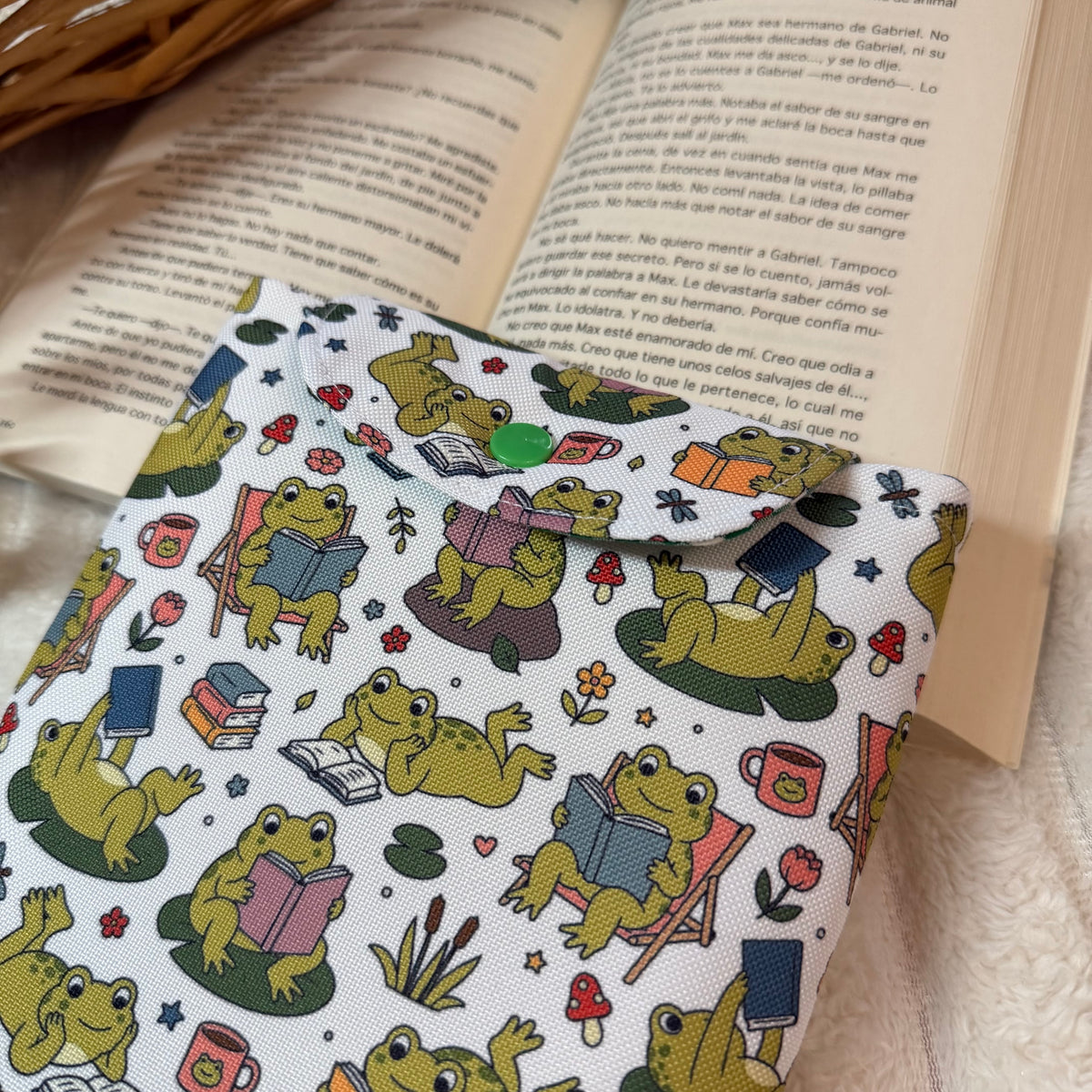 Funda kindle/kobo libra colour ranitas lectoras impermeable