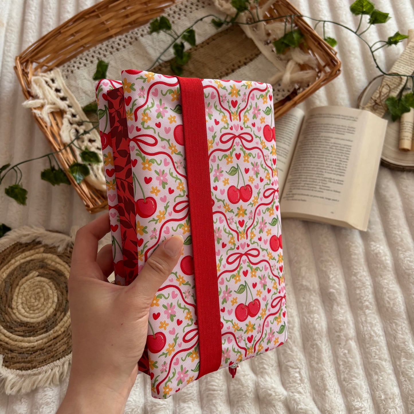 Funda ajustable cerezitas impermeable