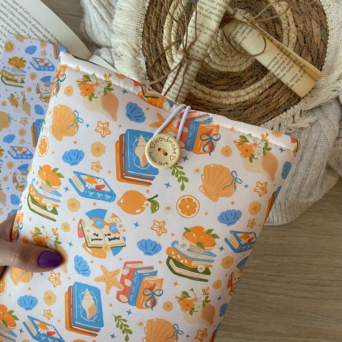 Funda literaria summer and books