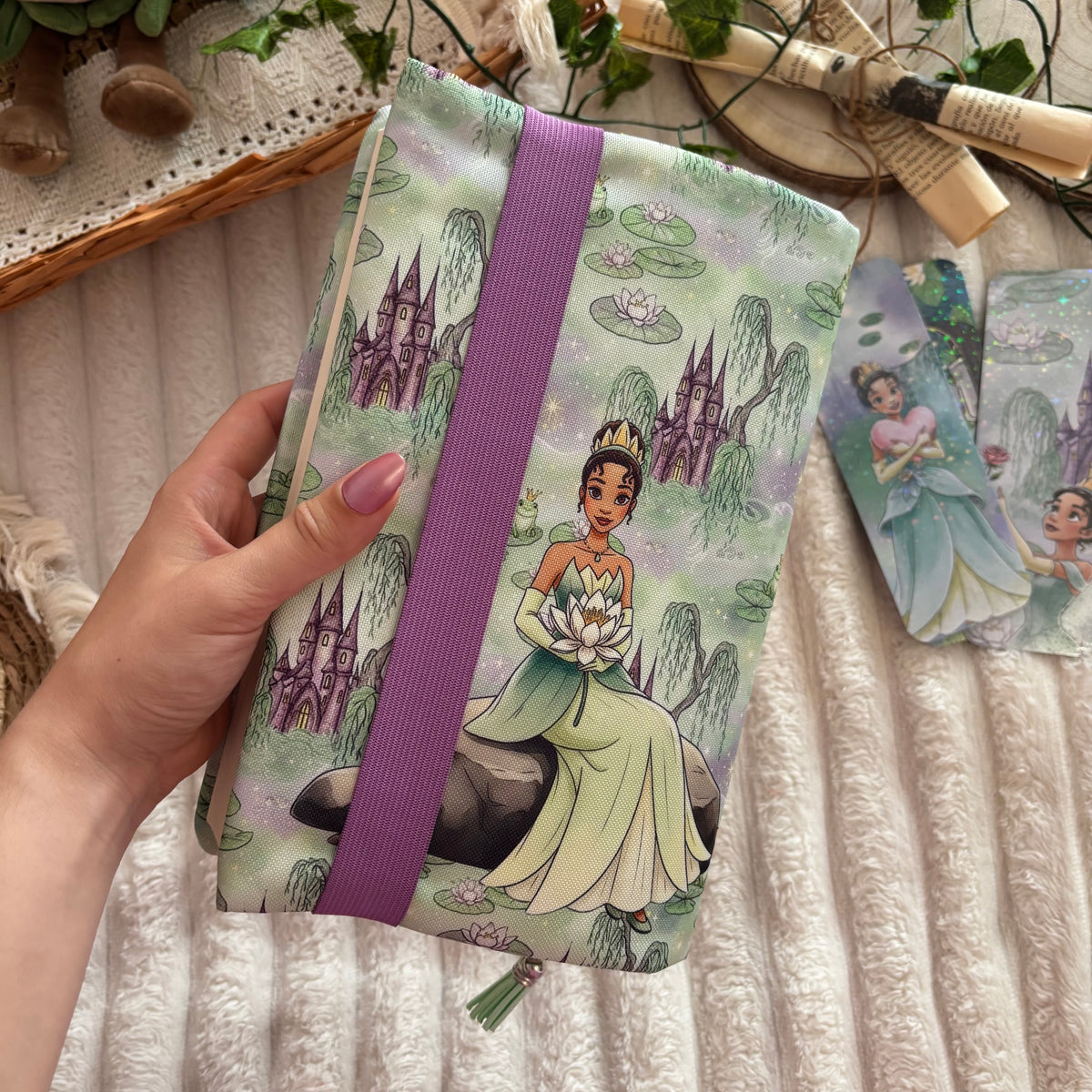 Funda ajustable Tiana y el sapo impermeable