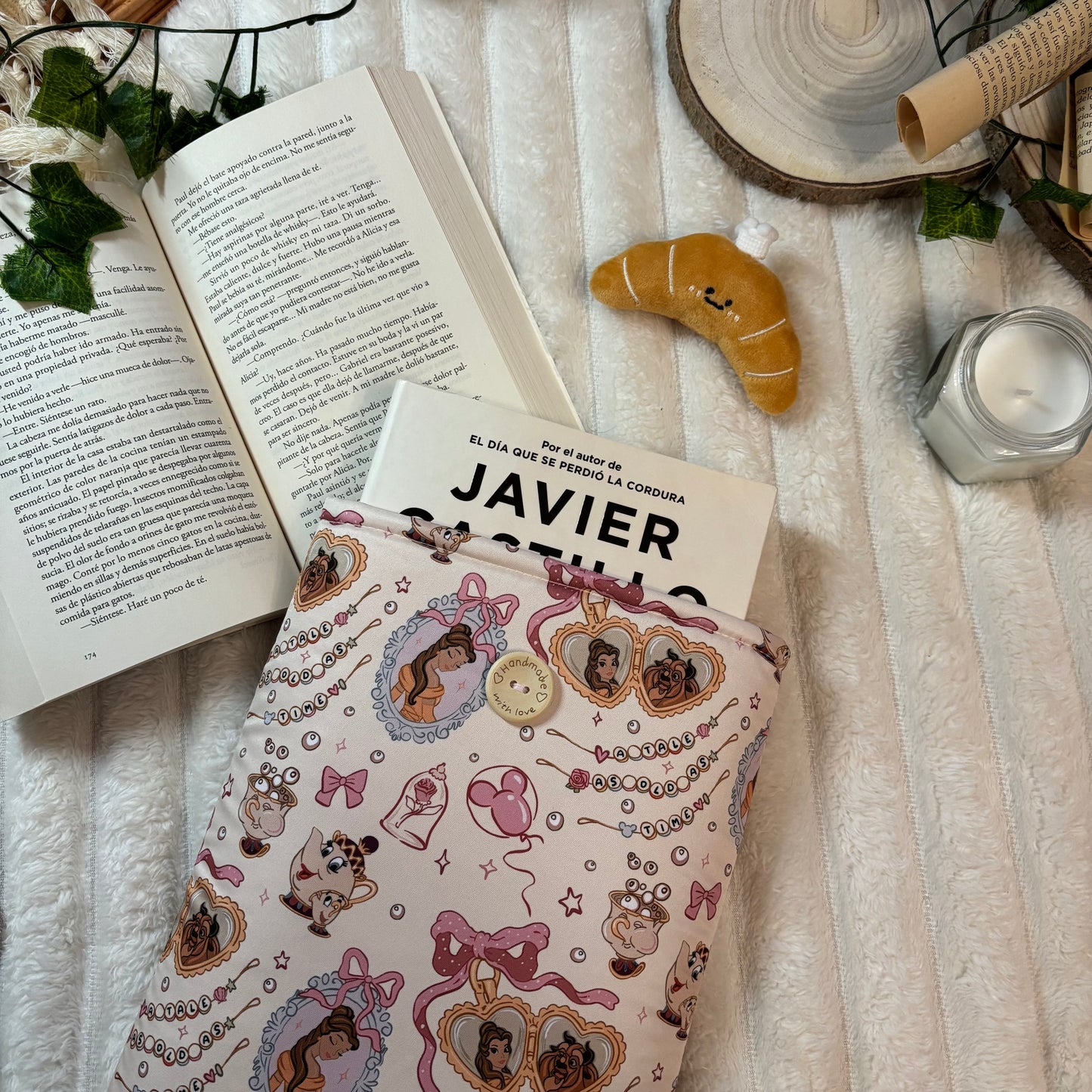 Funda literaria Tale as old as time Bella y Bestia