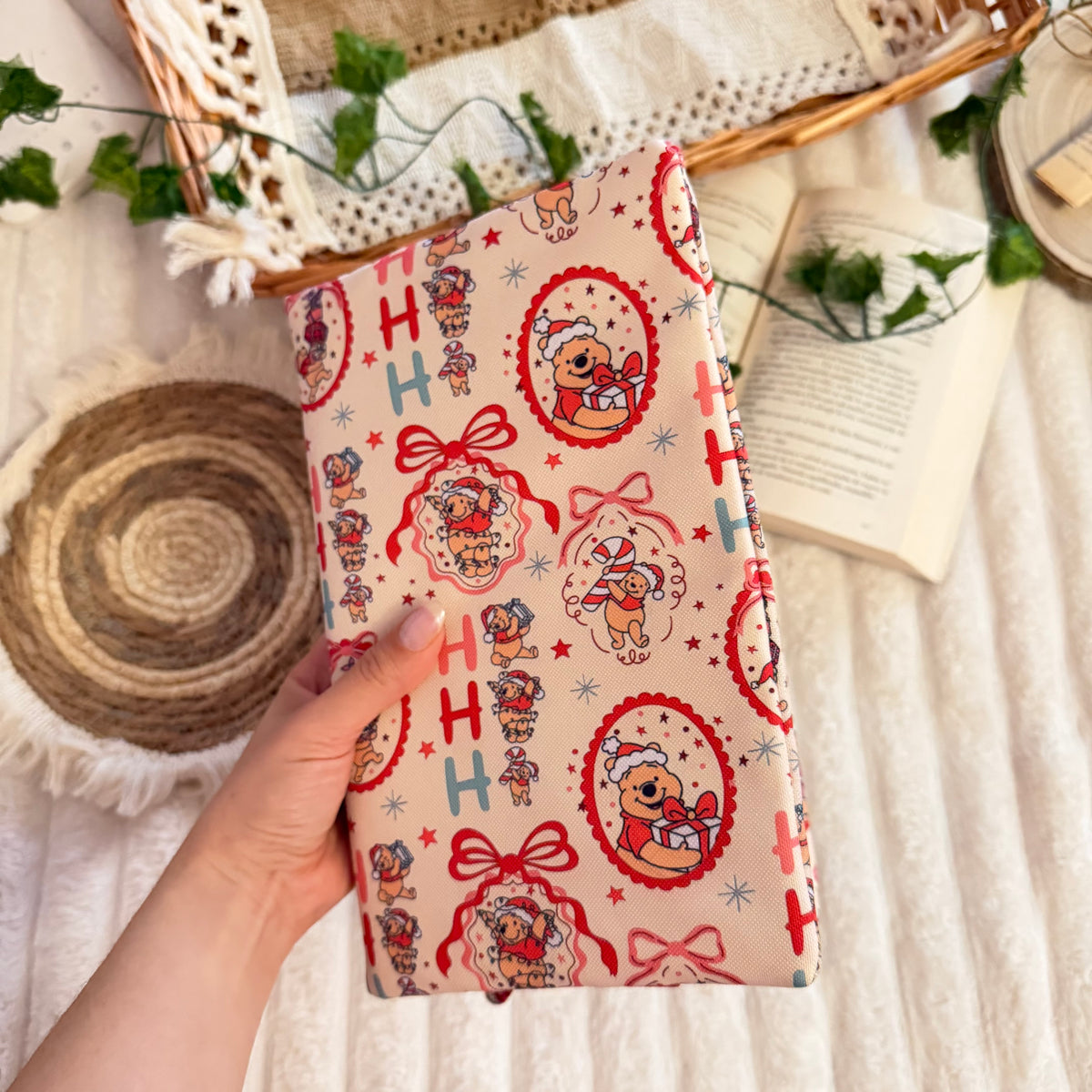 Funda ajustable Winnie navideño impermeable