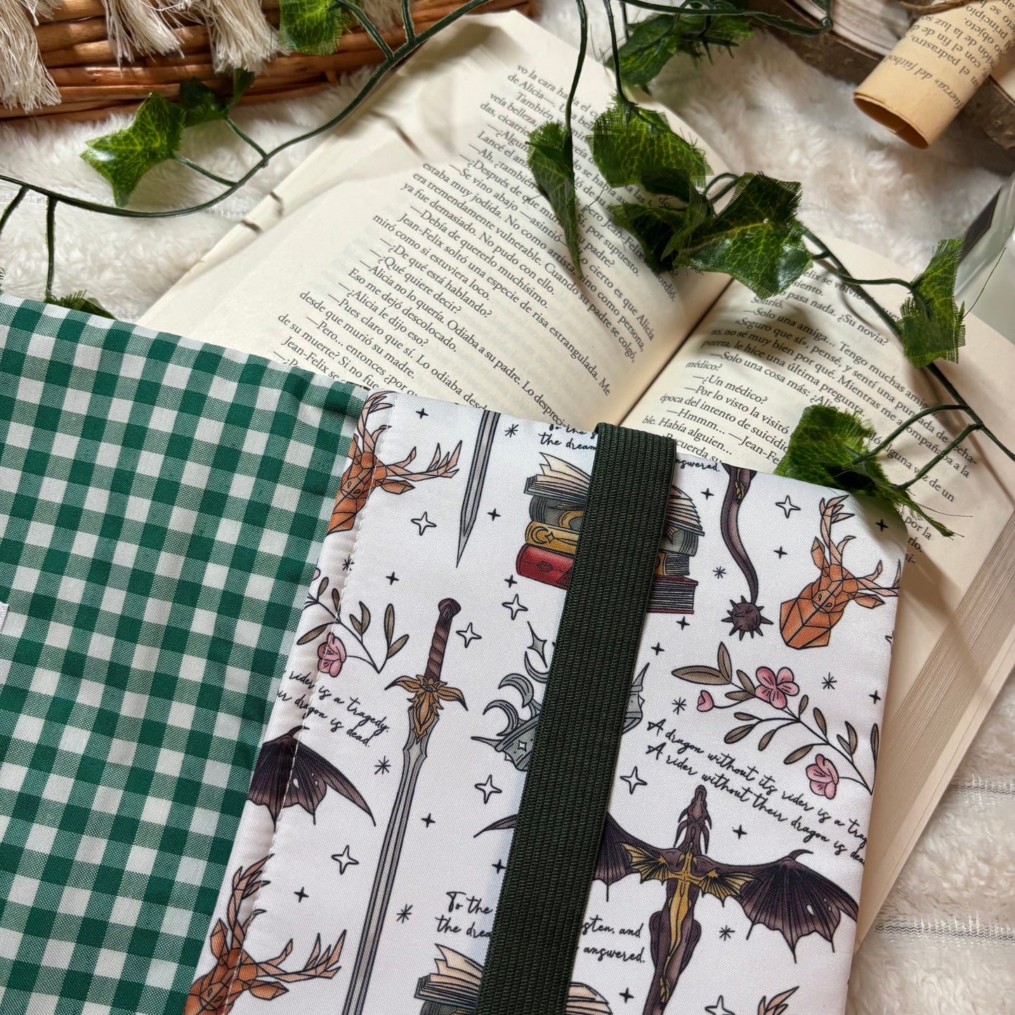 Funda de solapas para ebook Fourth wing + Velaris