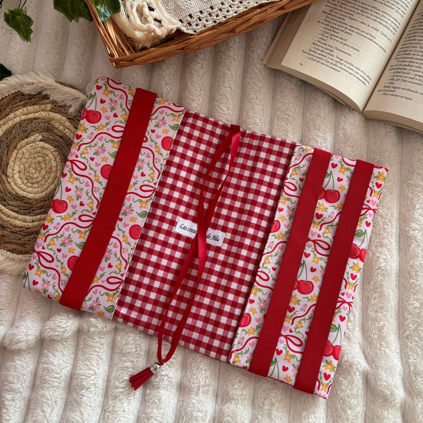 Funda ajustable cerezitas impermeable