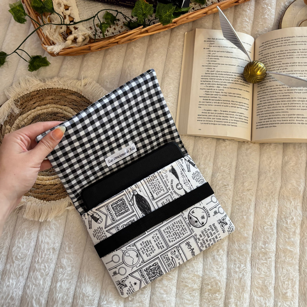 Funda para ebook con solapa Quidditch