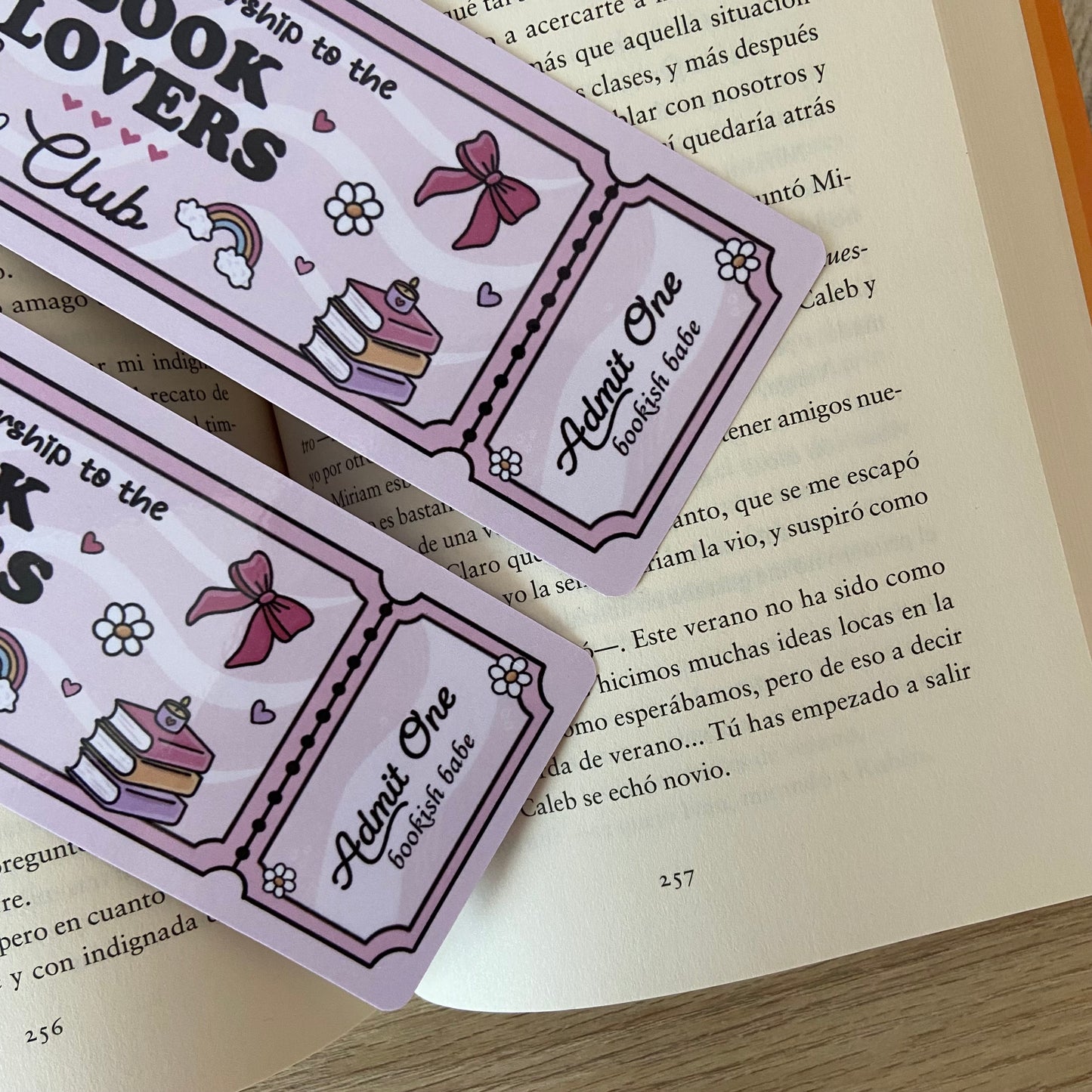 Marcapáginas Book lovers club