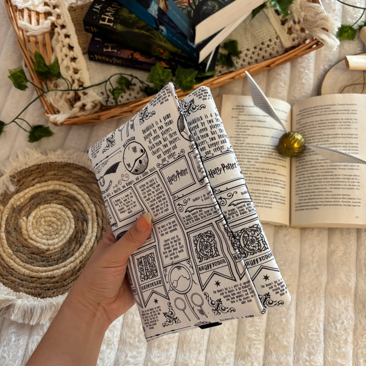 Funda para ebook con solapa Quidditch