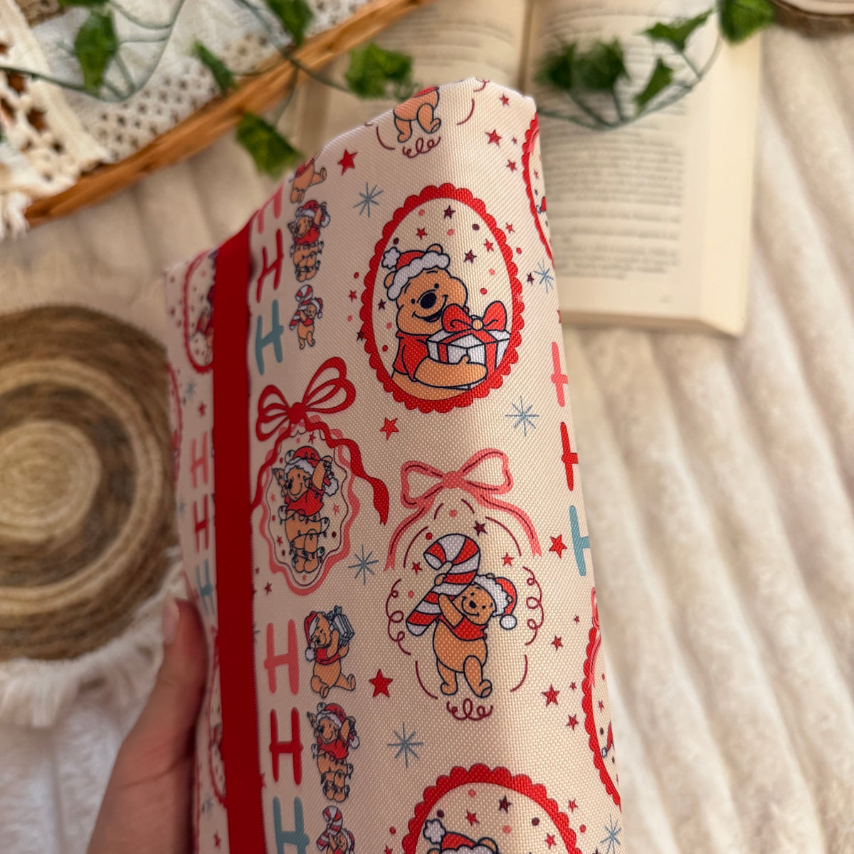 Funda ajustable Winnie navideño impermeable