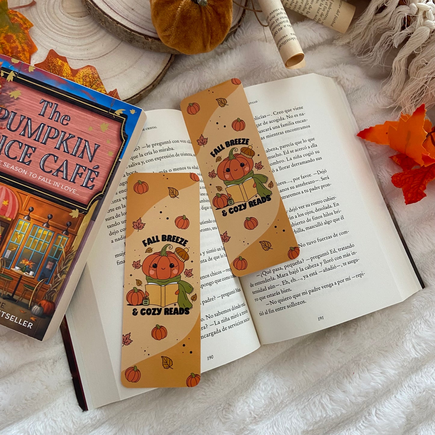 Marcapáginas Fall breeze & cozy reads