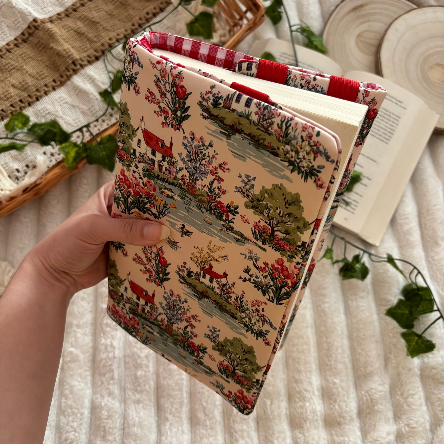 Funda ajustable pueblo primaveral