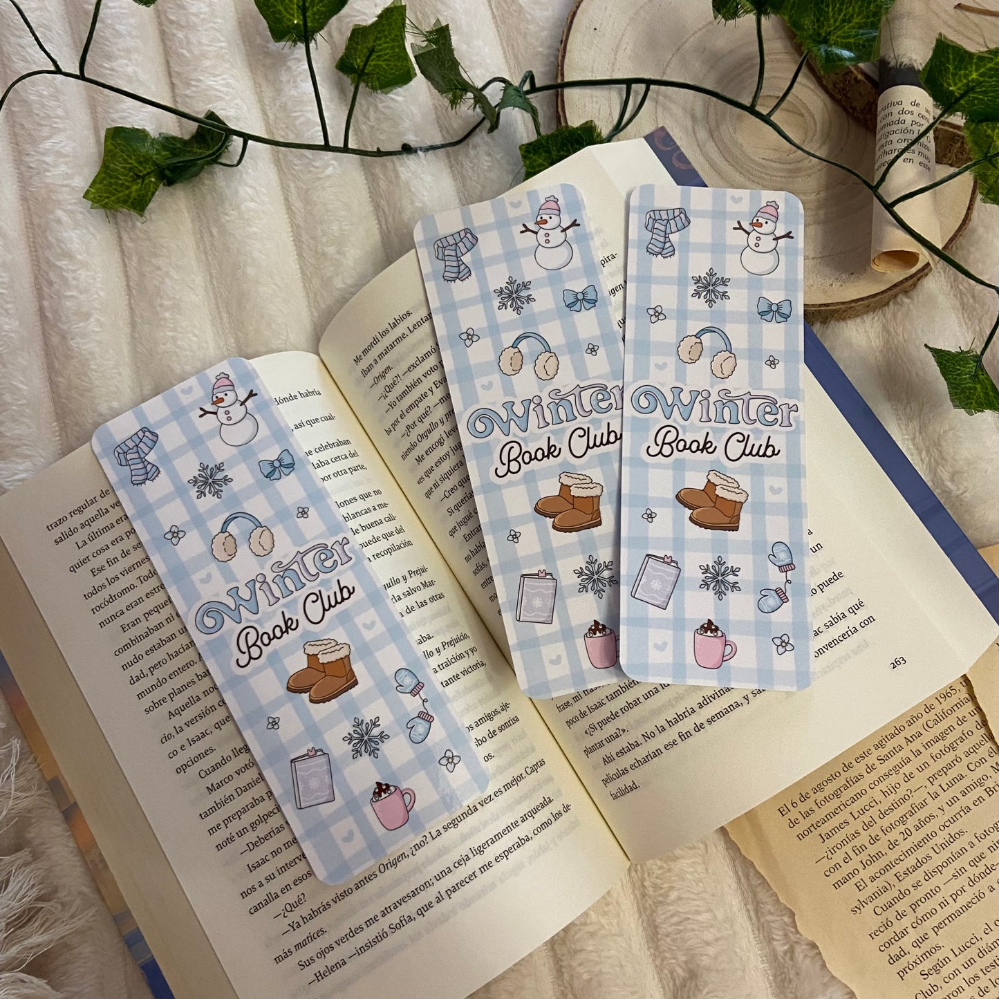 Marcapáginas Winter bookclub