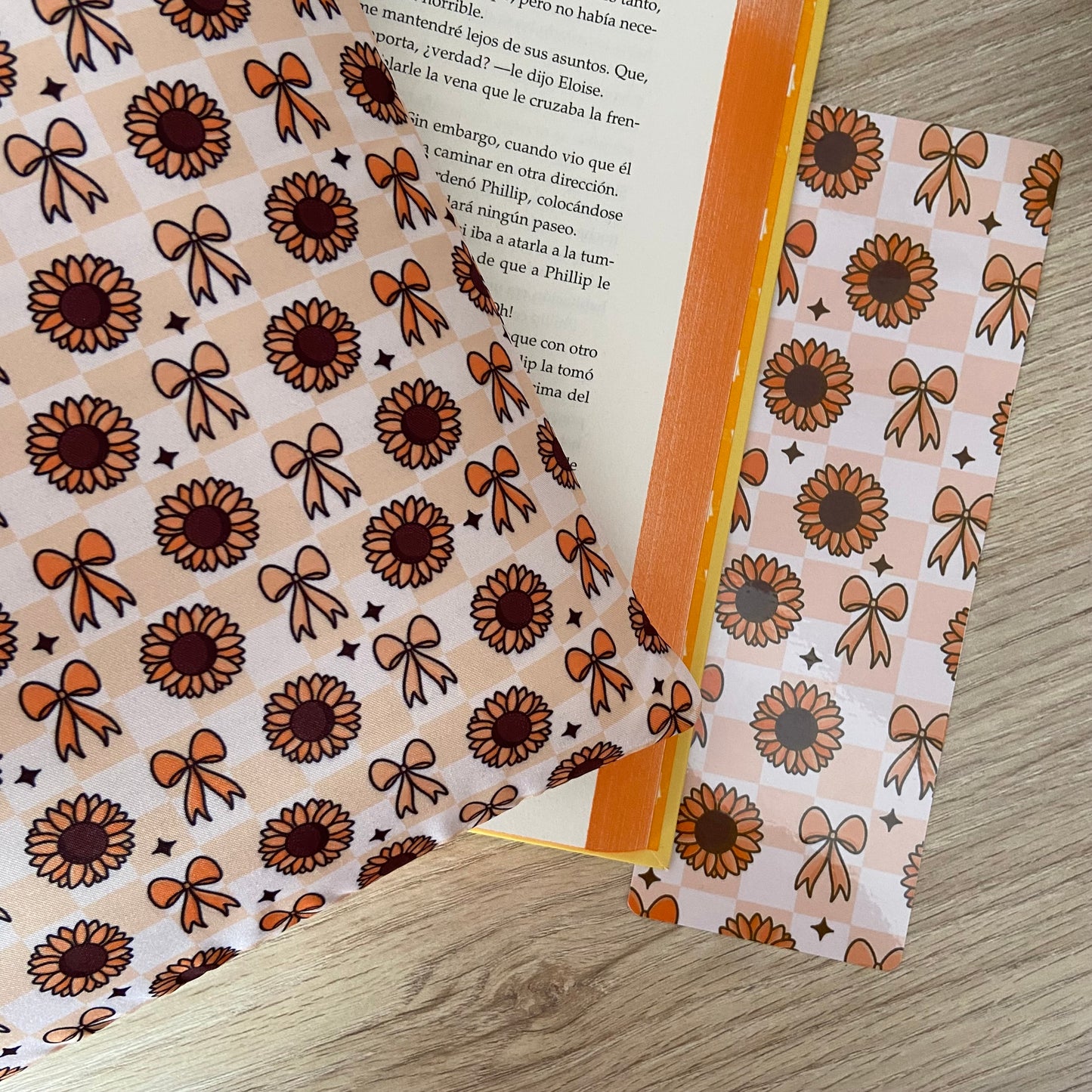 Funda literaria girasoles coquettes