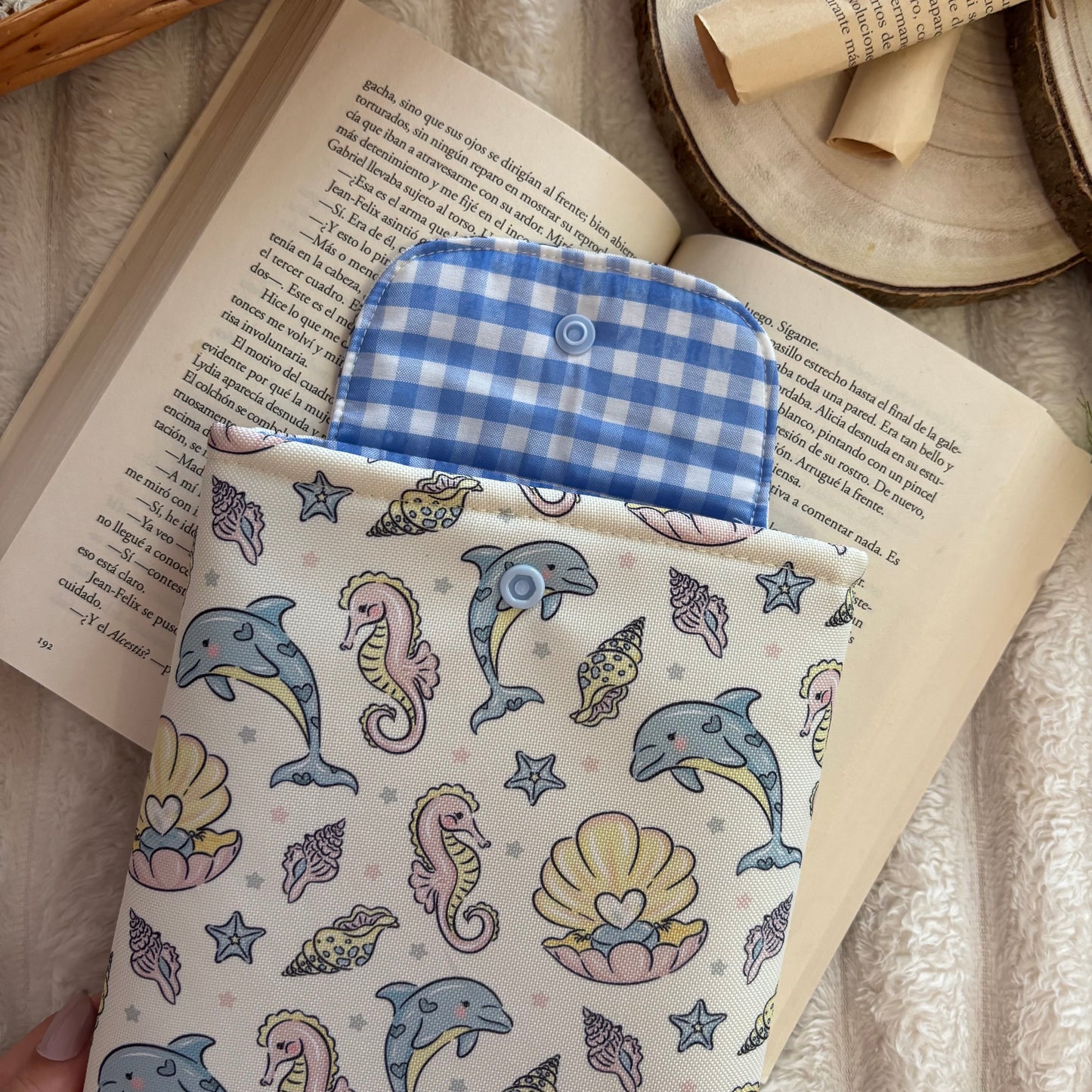 Funda kindle/kobo libra colour mar de perlas impermeable