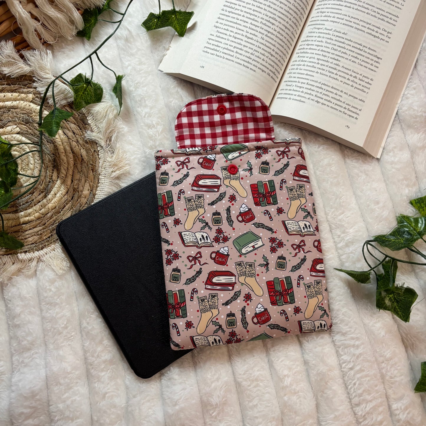 Funda kindle/kobo libra colour hello winter