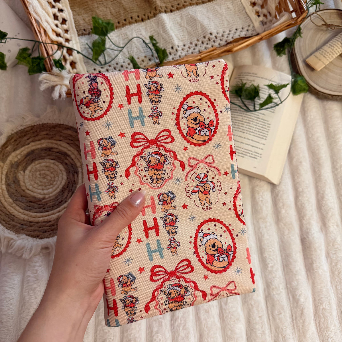 Funda ajustable Winnie navideño impermeable