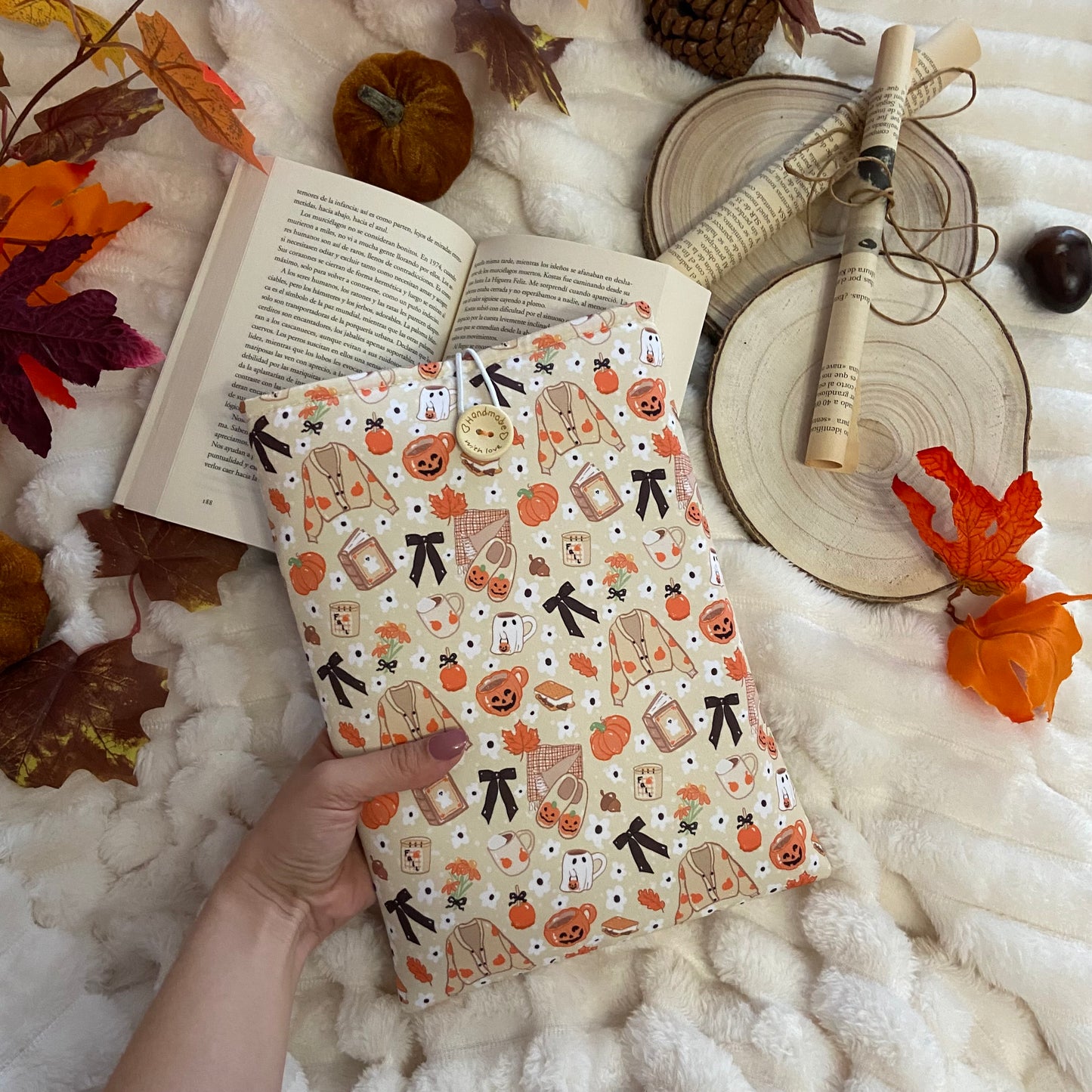 Funda literaria spooky time