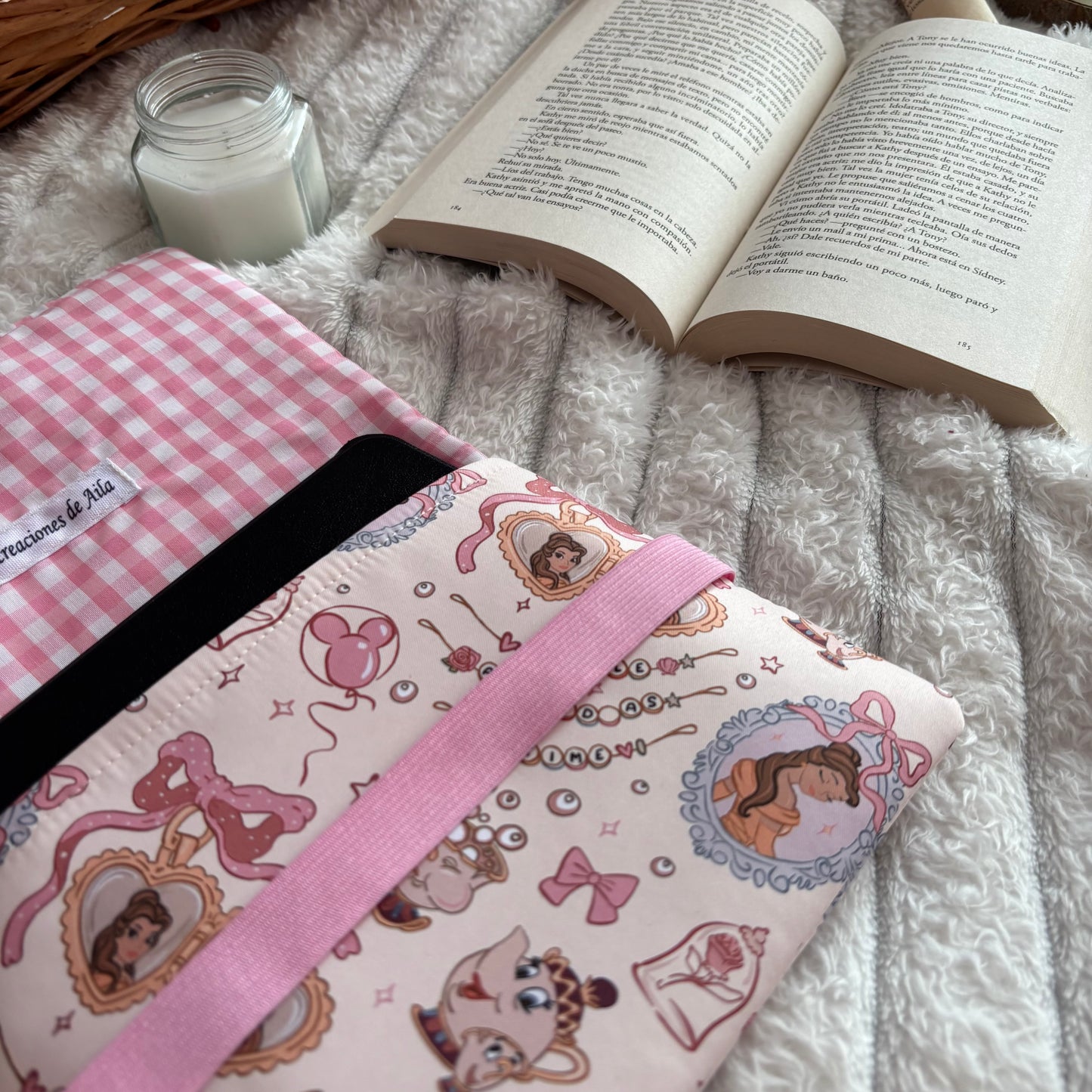 Funda de solapas para ebook Tale as old as time Bella y Bestia