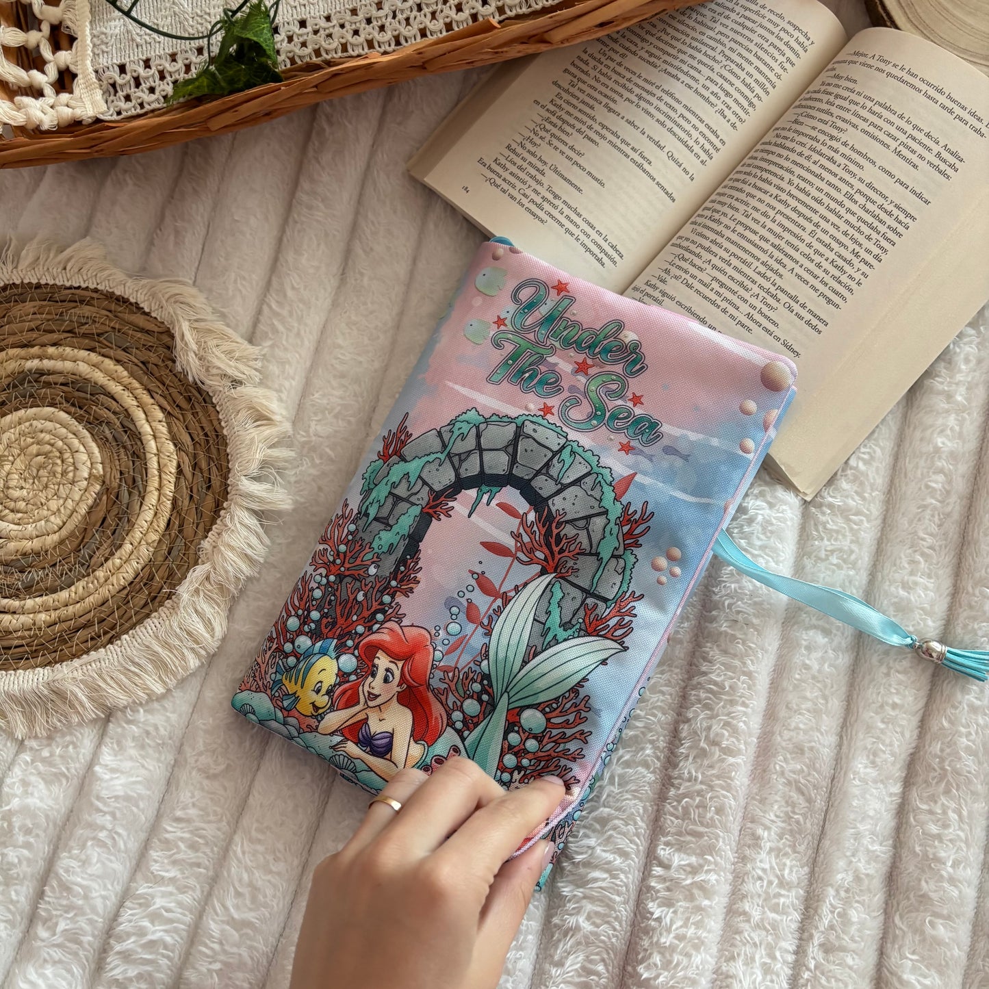 Funda ajustable La sirenita under the sea impermeable