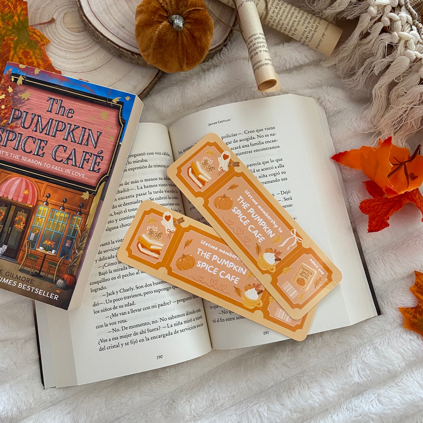 Marcapáginas The pumpkin spice cafe
